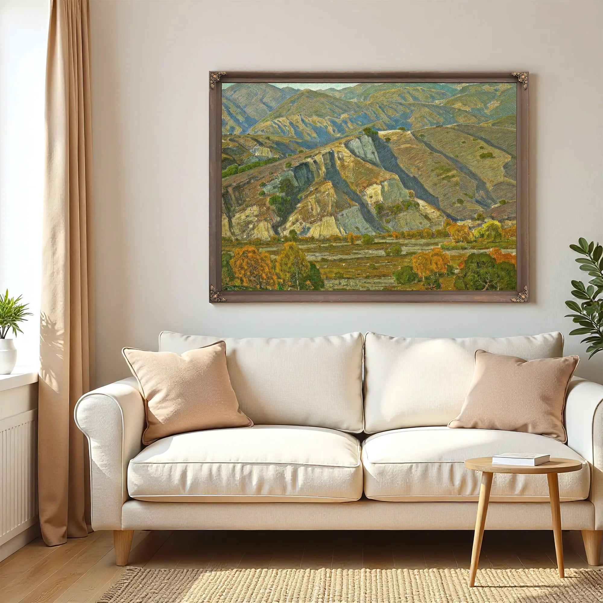 At The Base Of The Mountains By William Wendt Fine Art Print