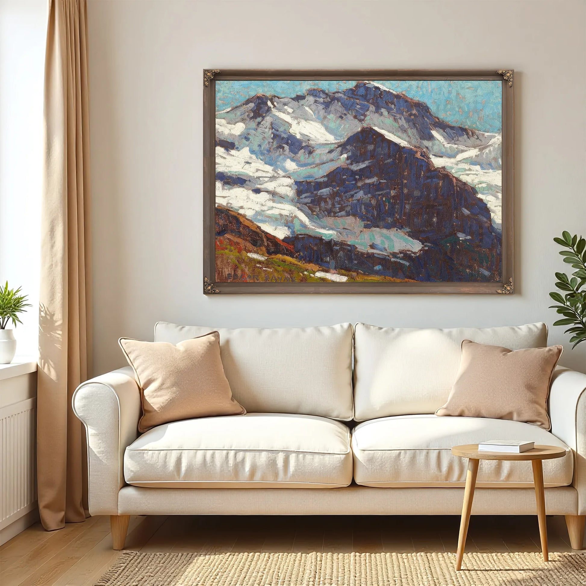 Snow Covered Peaks By Edgar Payne Fine Art Print