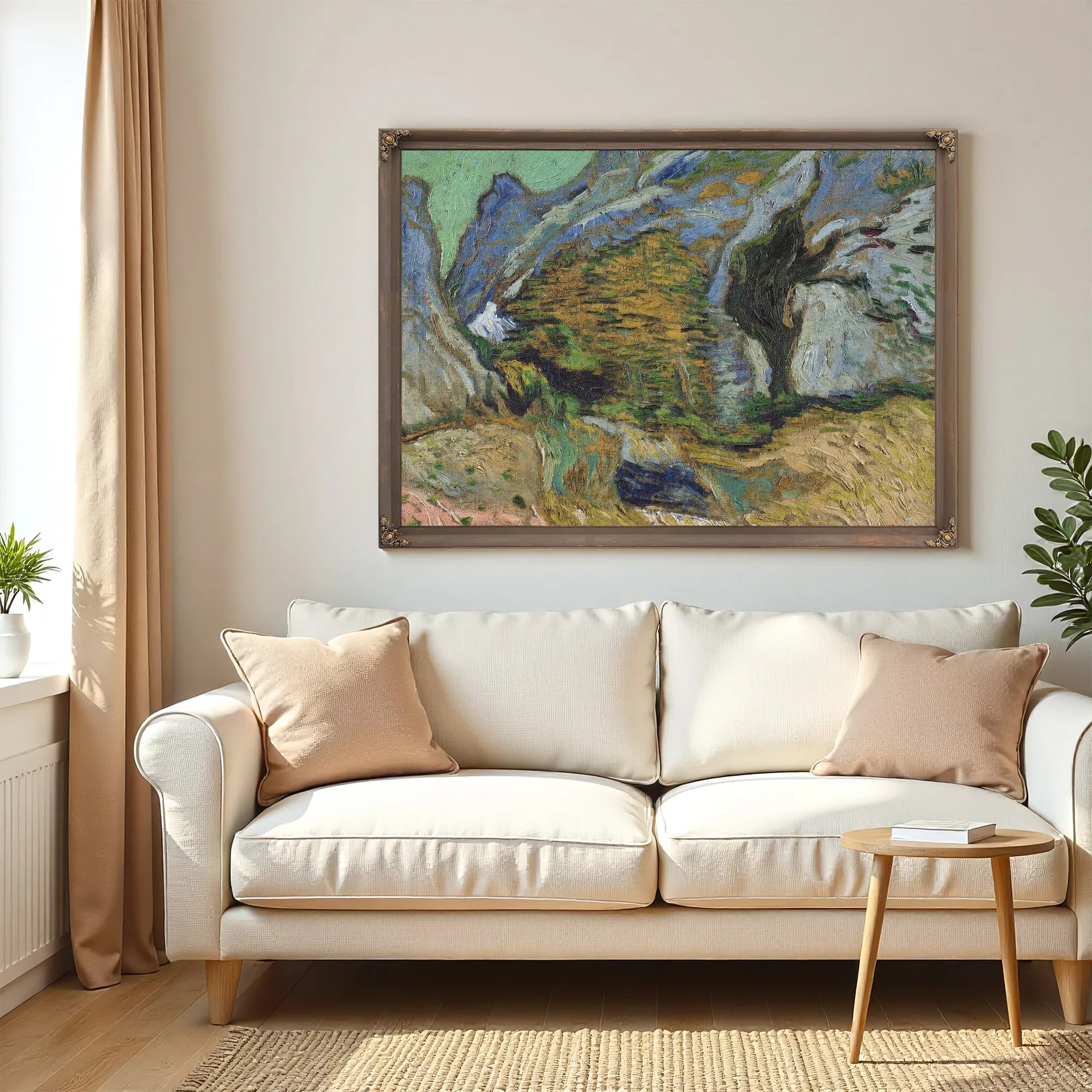 Ravine With A Small Stream By Vincent Van Gogh Fine Art Print