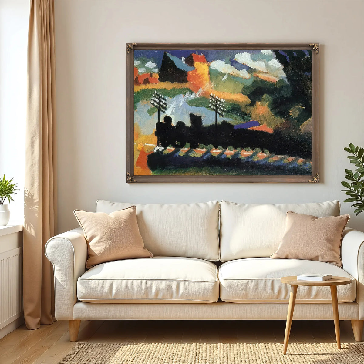 Murnau View With Railway And Castle By Wassily Kandinsky Fine Art Print