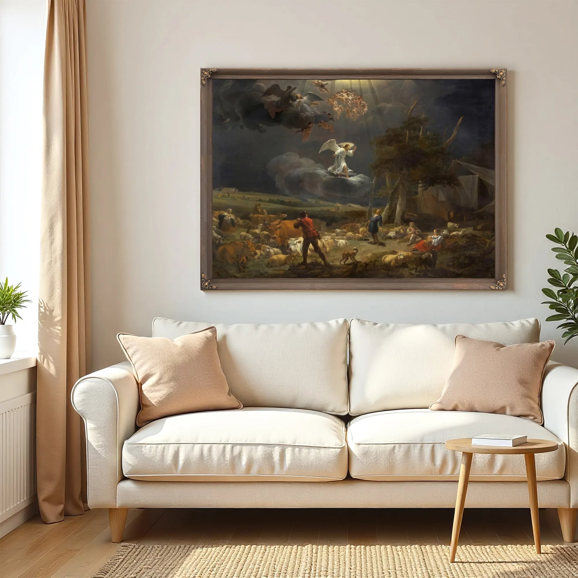 Annunciation To The Shepards By Nicolaes Pietersz Berchem Fine Art Print