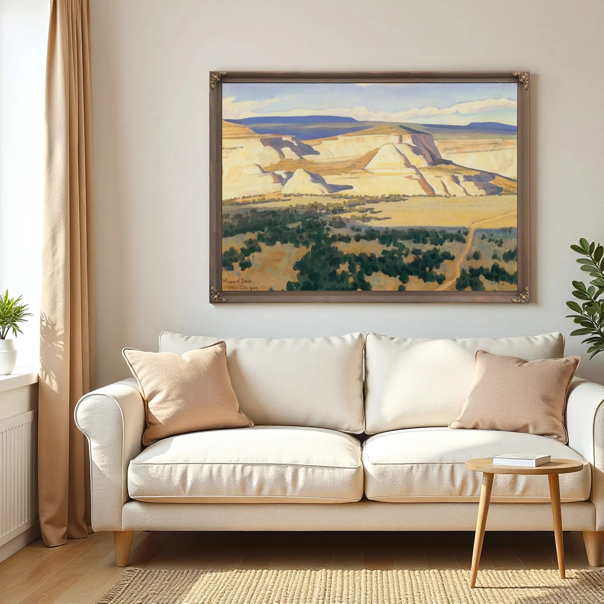 White Walled Valley By Maynard Dixon Fine Art Print