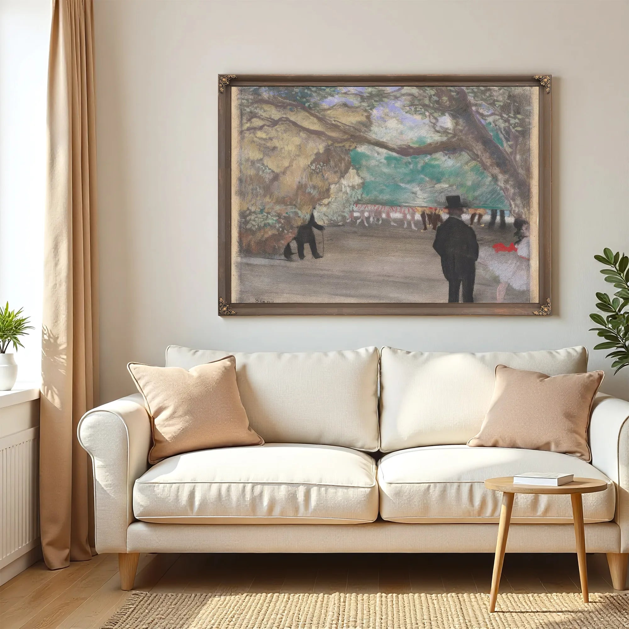 The Curtain By Edgar Degas Fine Art Print