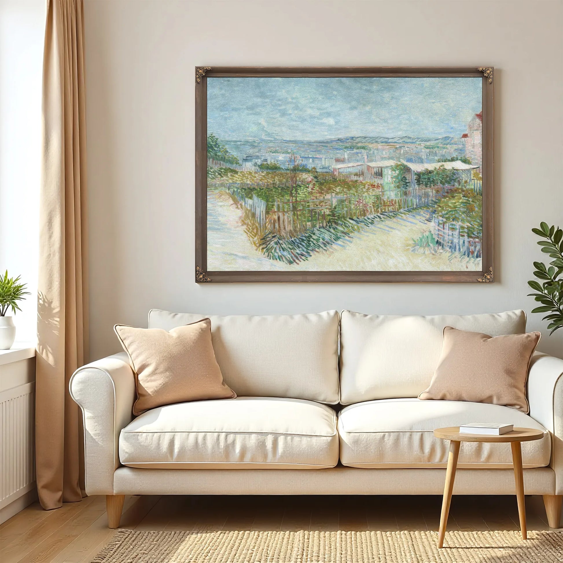 Montmartre Behind The Moulin De La Galette By Vincent Van Gogh Fine Art Print