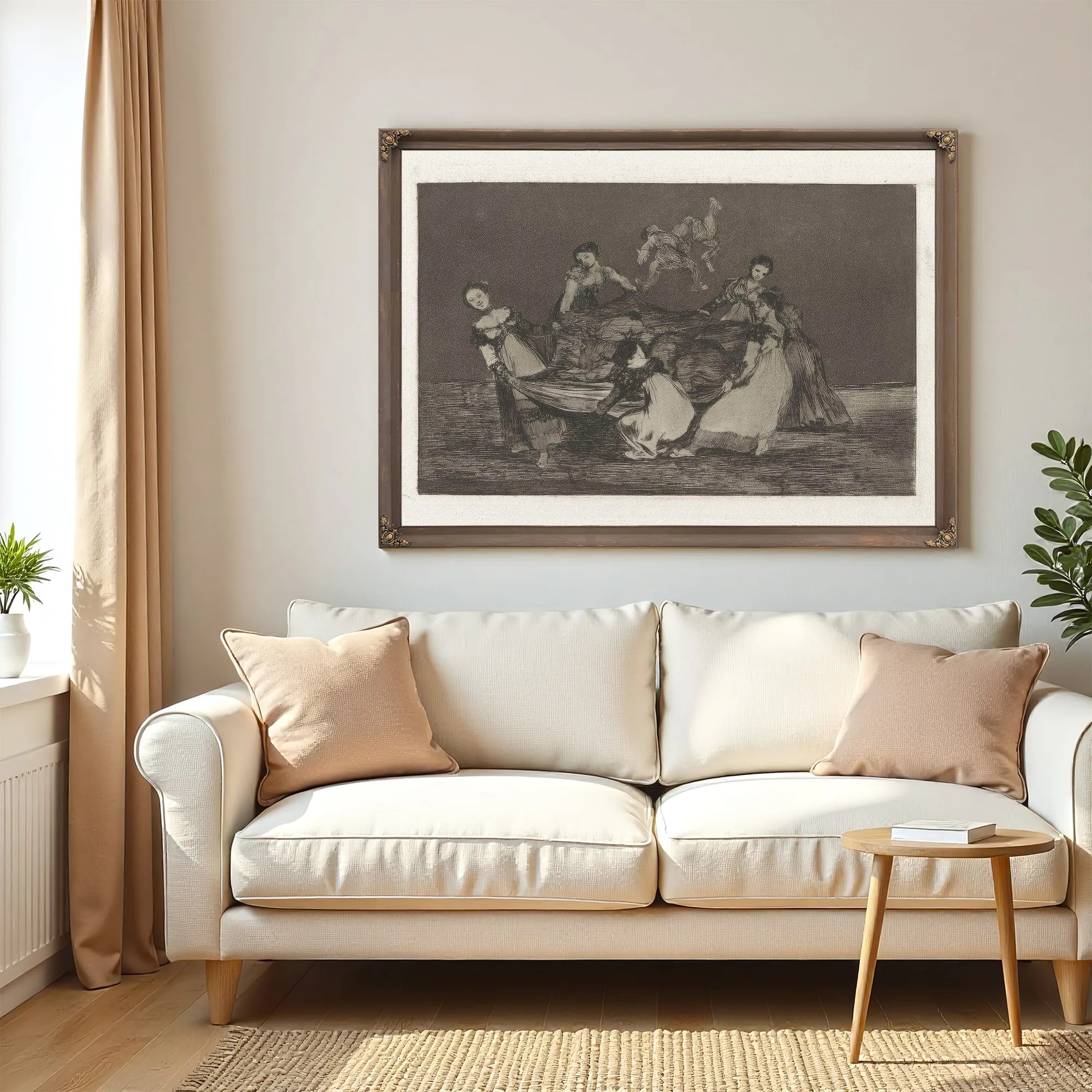 Disparate Femenino (Feminine Folly) Also Known As Pesa Mas Que Un Burro Muerto (Heavier Than A Dead Donkey) From The Series Los Disparates (Los Proverbios) By Francisco De Goya Fine Art Print