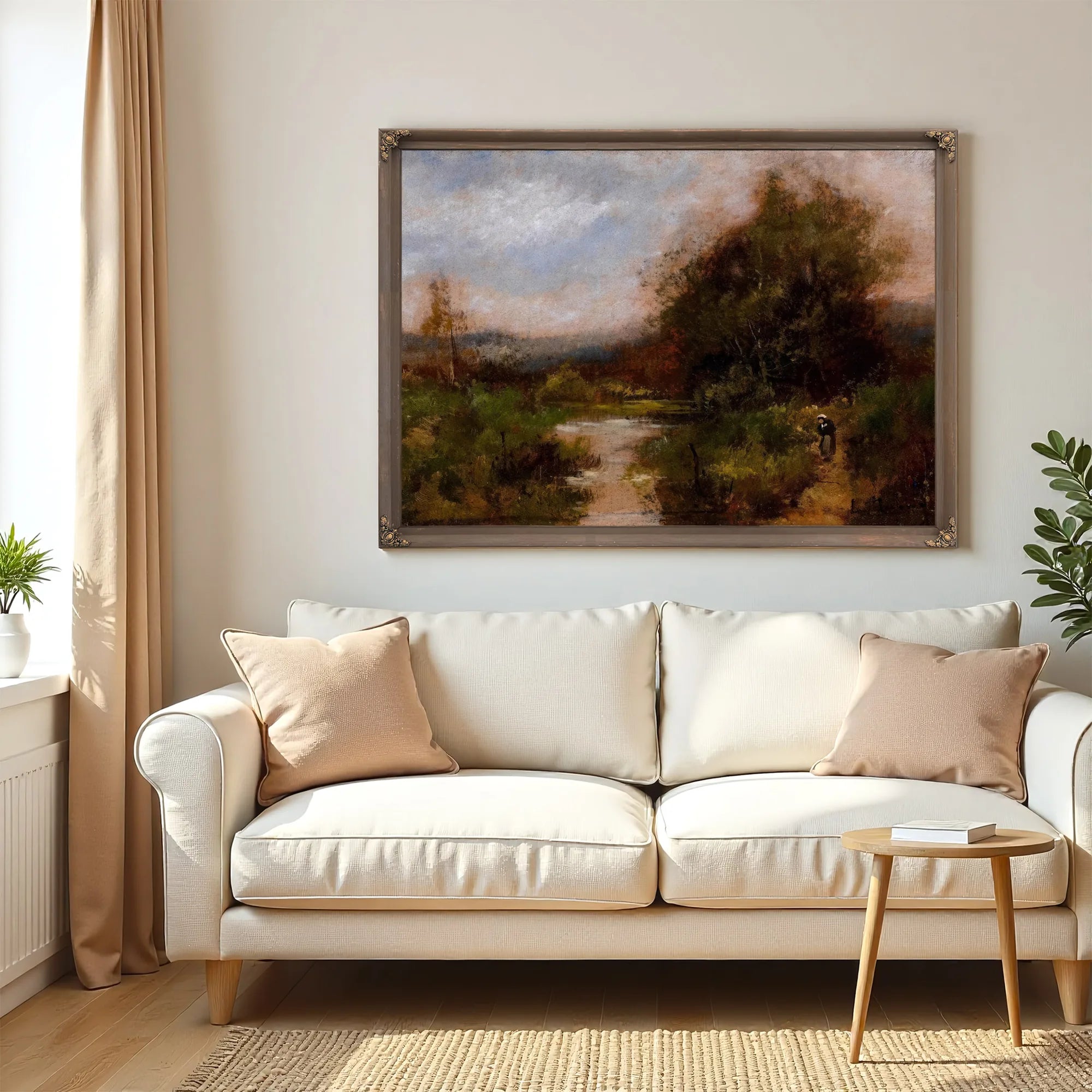 Pair Of Landscapes 2 By Eugene Galien Laloue Fine Art Print