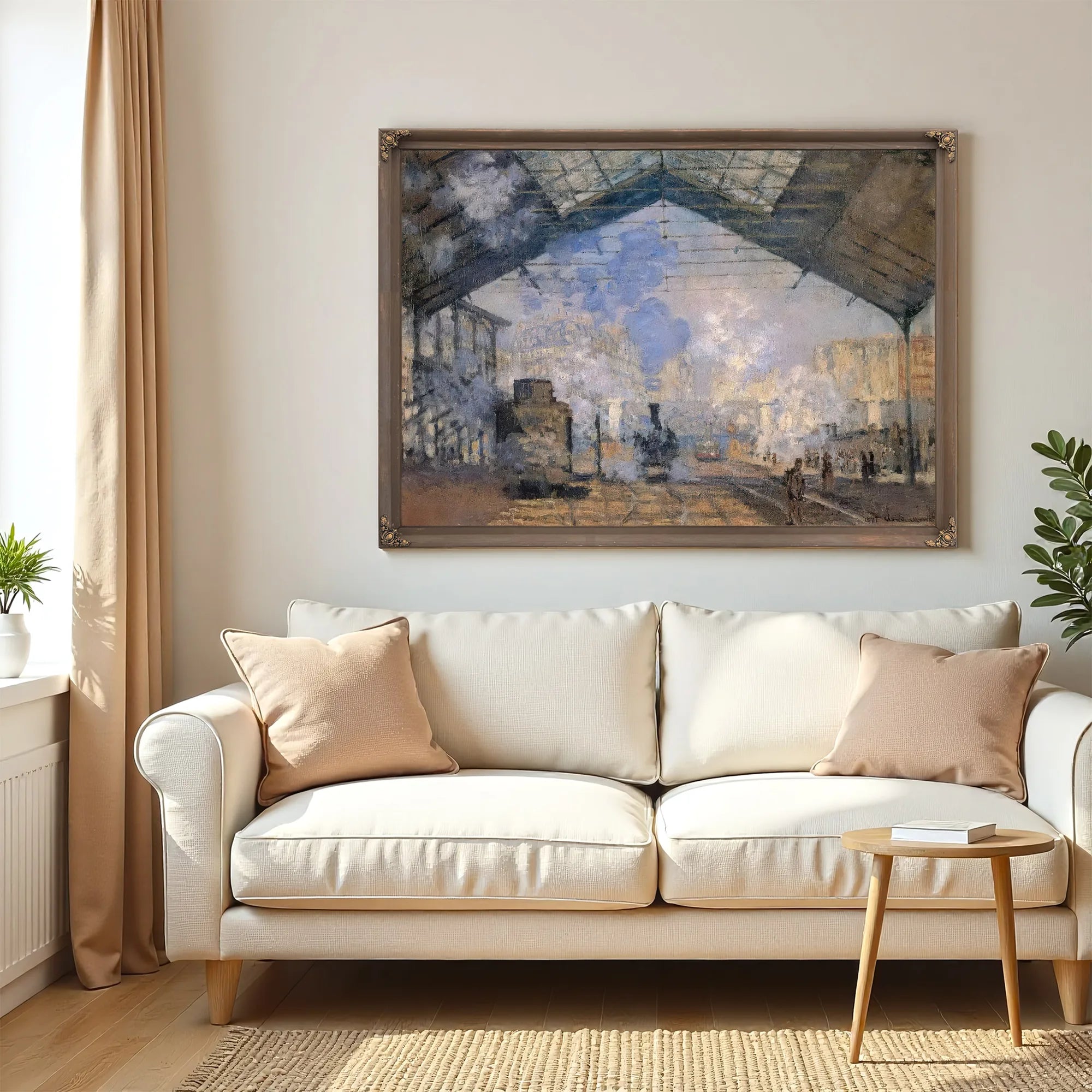 The Saint Lazare Sation By Claude Monet Fine Art Print