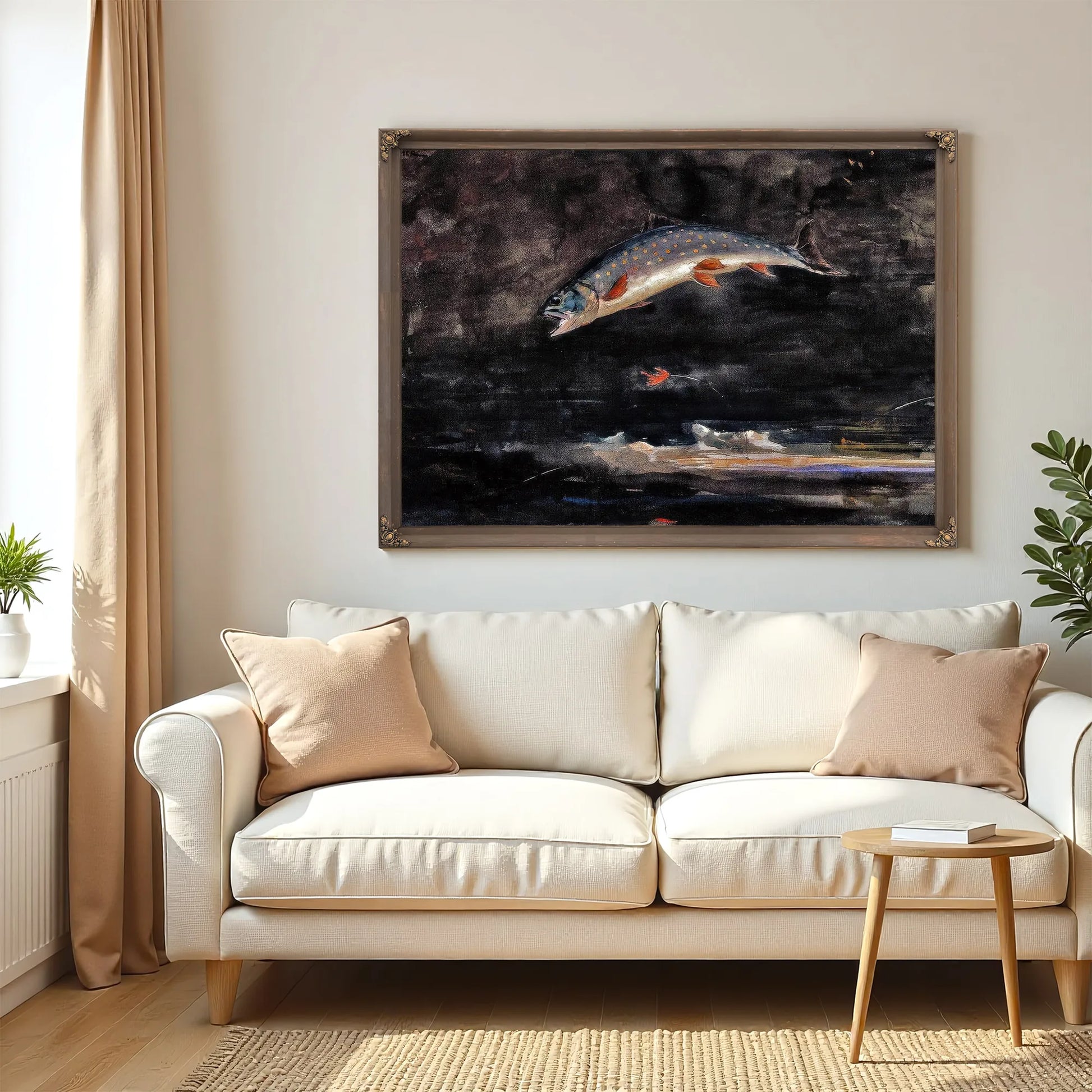 Jumping Trout By Winslow Homer Fine Art Print