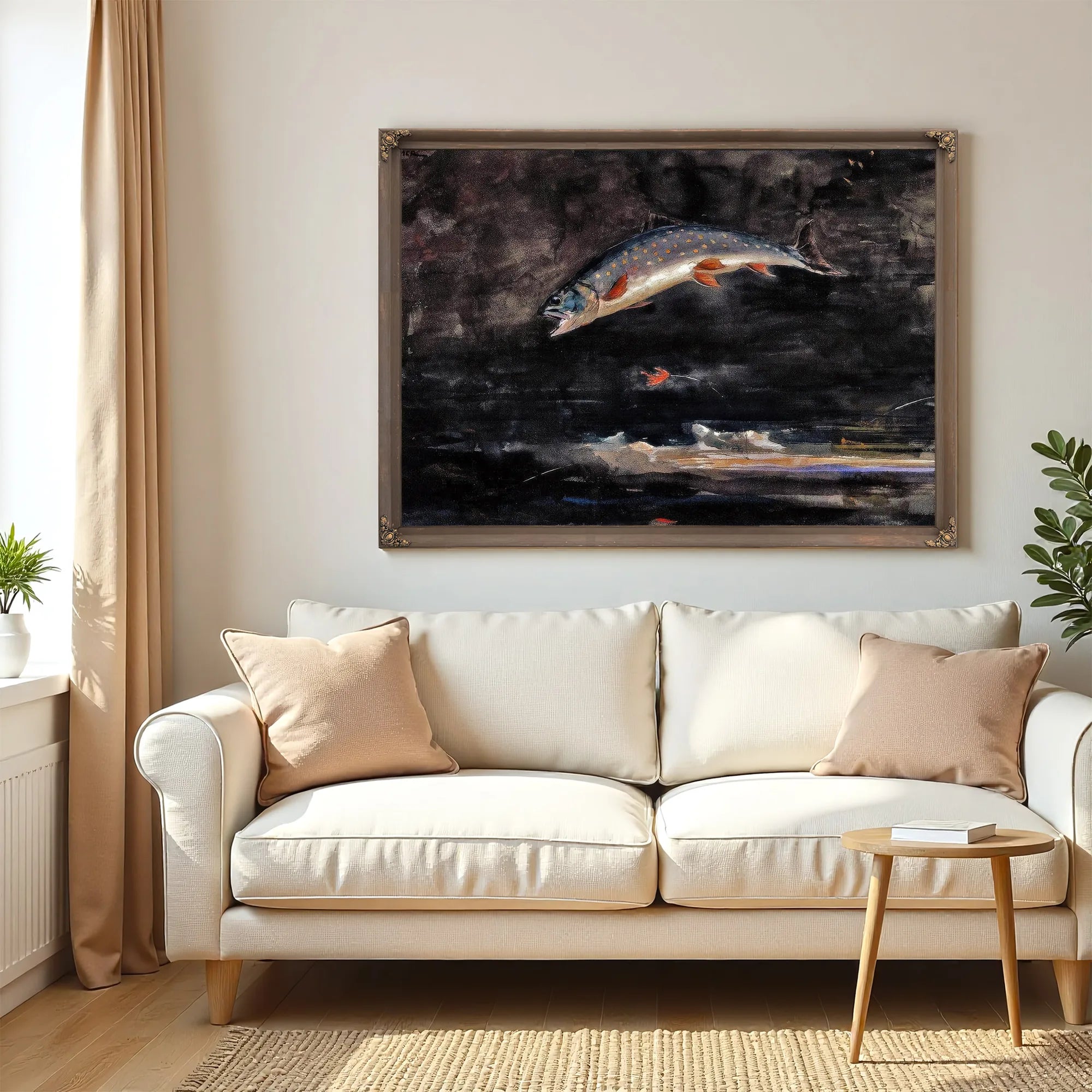 Jumping Trout By Winslow Homer Fine Art Print