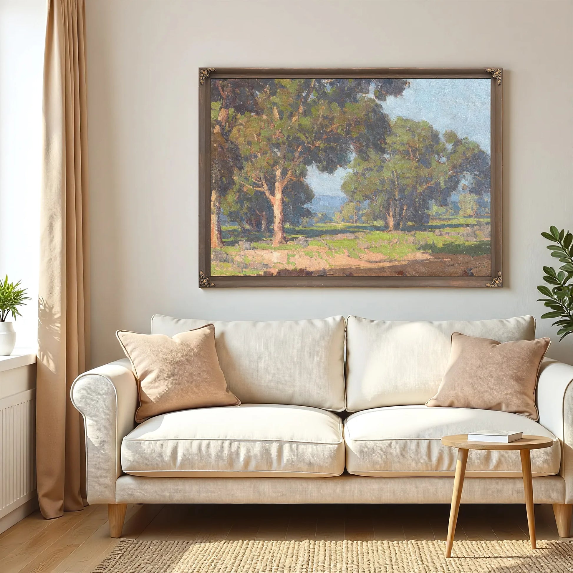 A Grove Of Trees In The Valley By Edgar Payne Fine Art Print