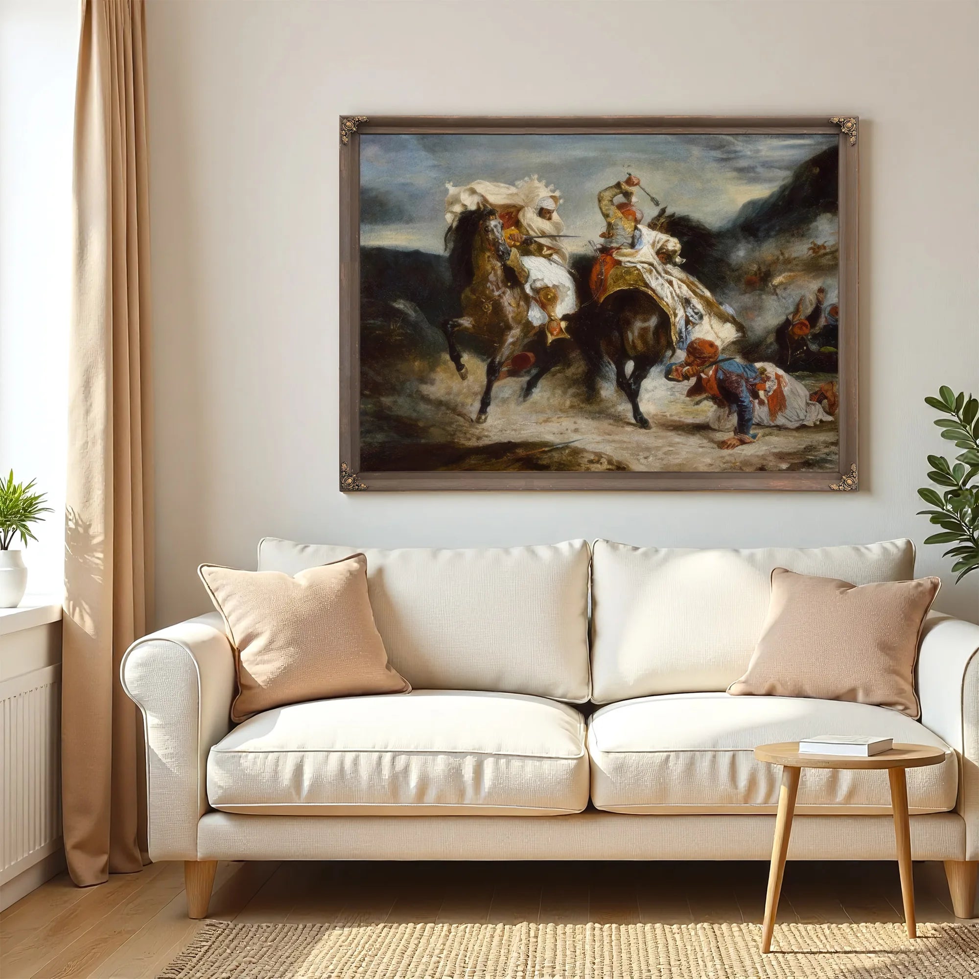 The Combat Of The Giaour And Hassan By Eugene Delacroix Fine Art Print