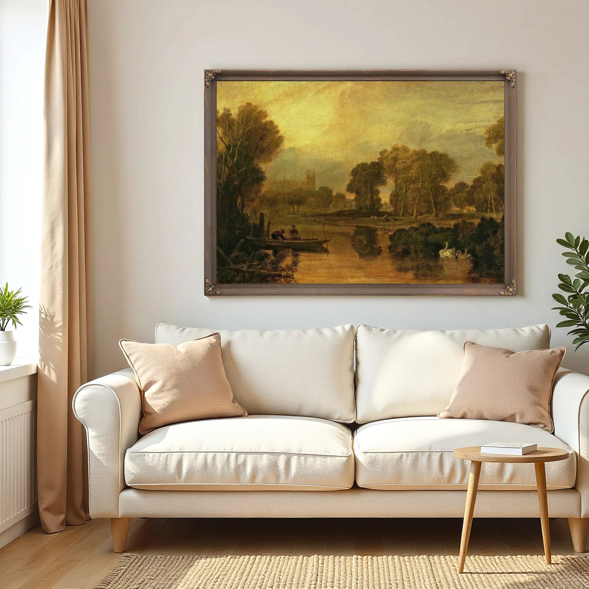 Eton College From The River Or The Thames At Eton By Joseph Mallord William Turner Fine Art Print