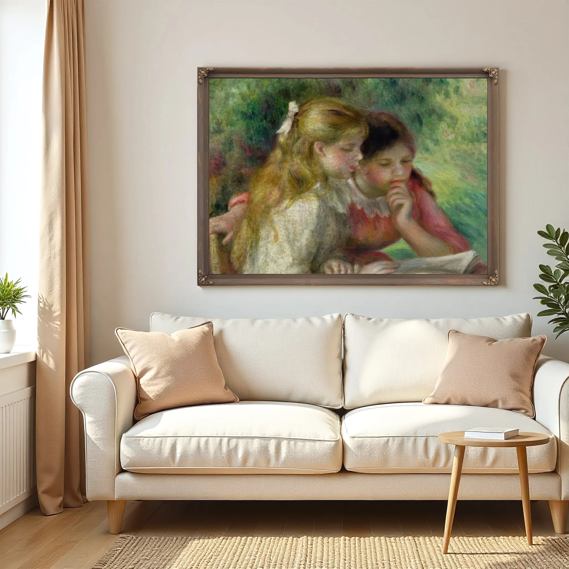 The Reading By Pierre Auguste Renoir Fine Art Print