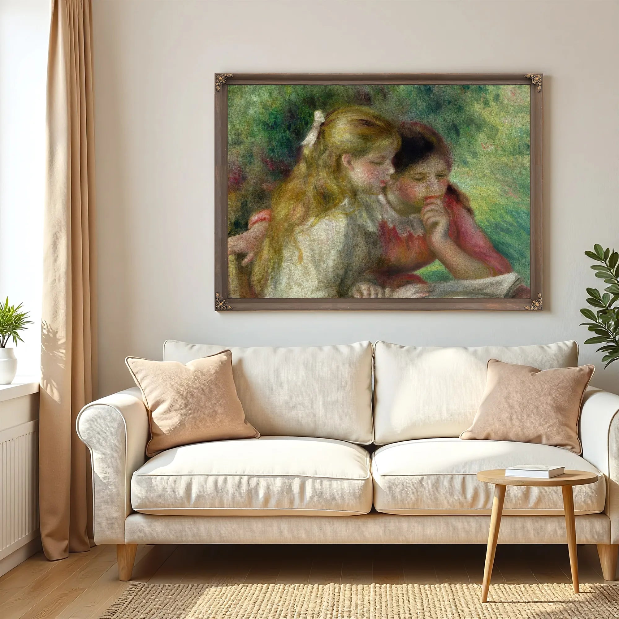 The Reading By Pierre Auguste Renoir Fine Art Print