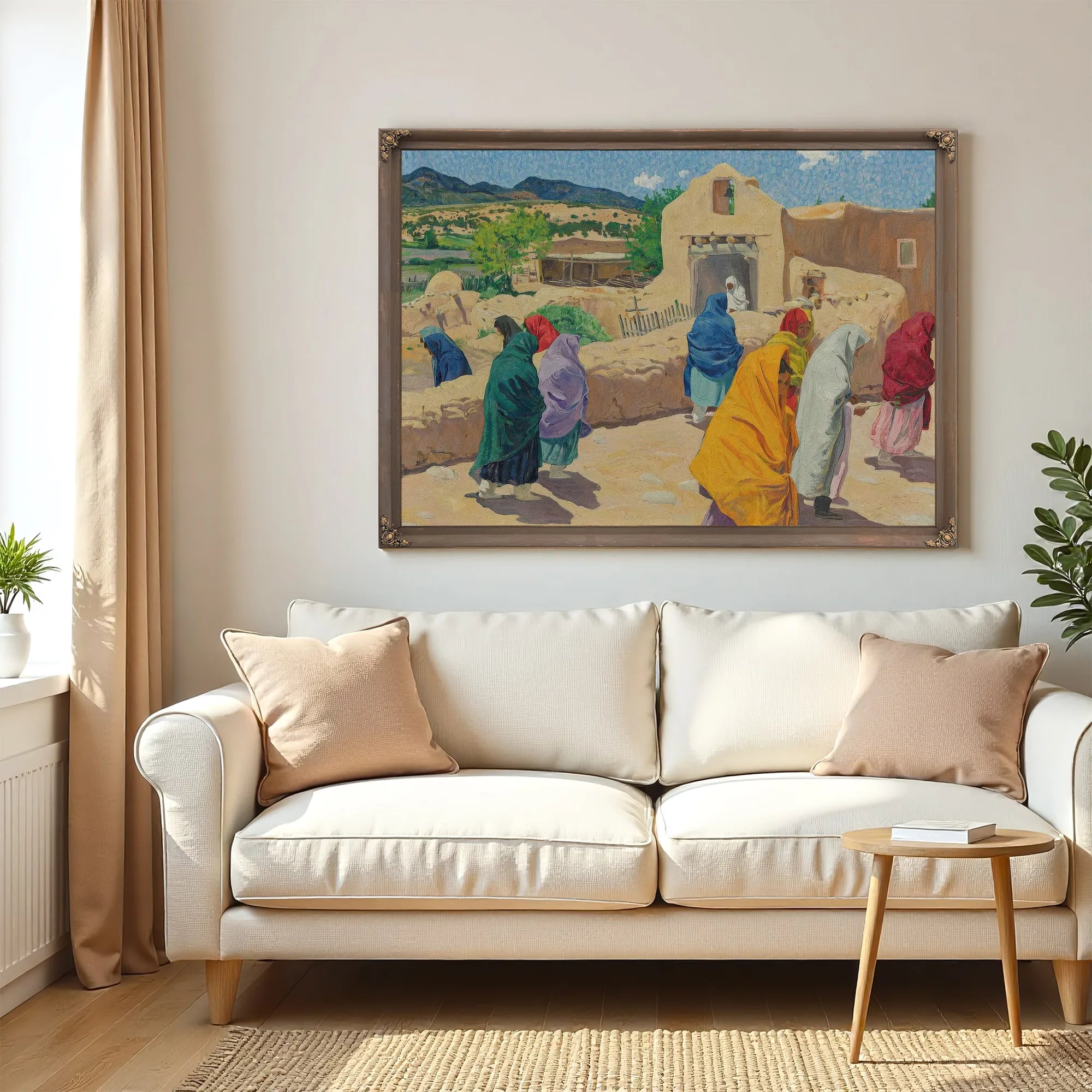 After The Chapel Hour By Walter Ufer Fine Art Print