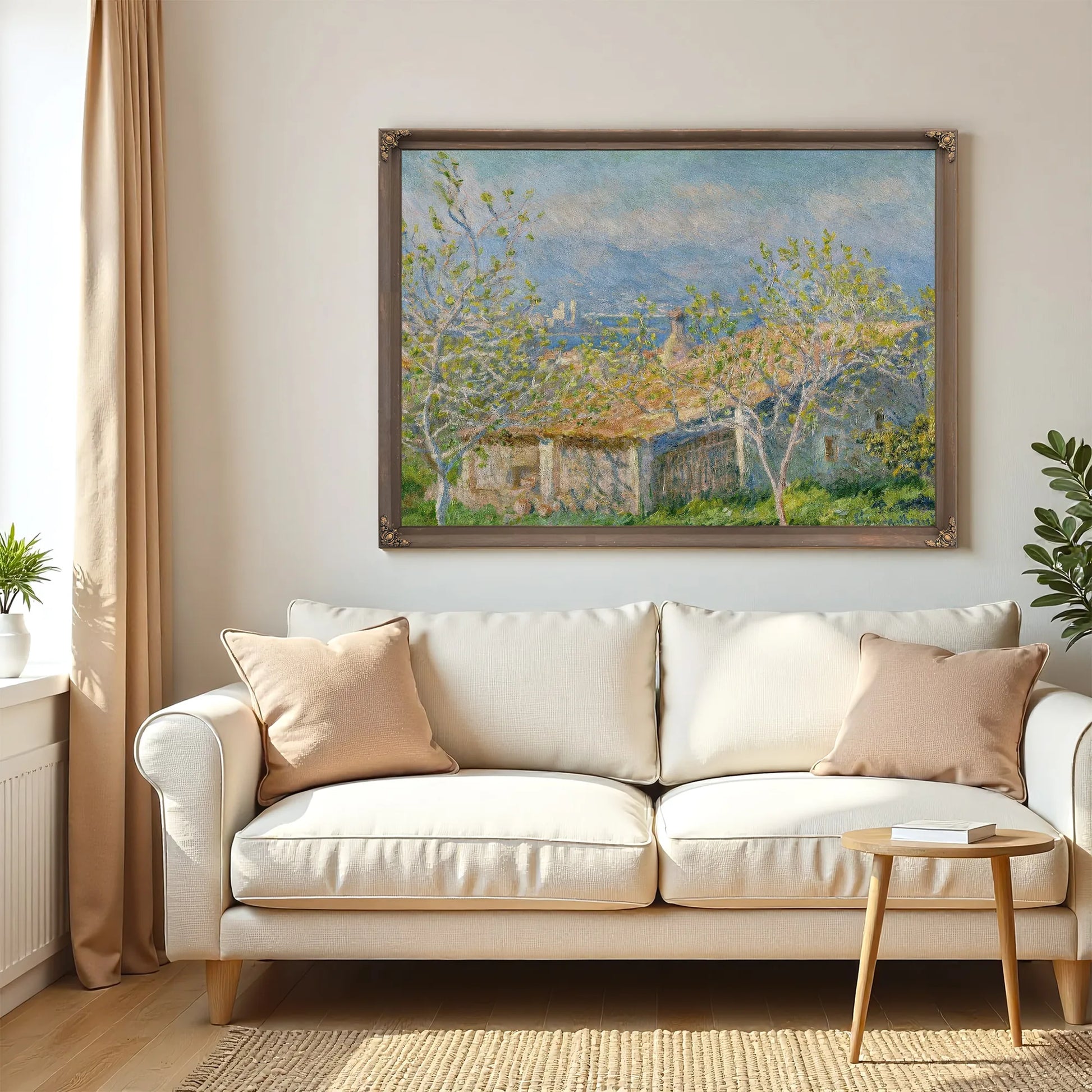 Gardner's House At Antibes By Claude Monet Fine Art Print