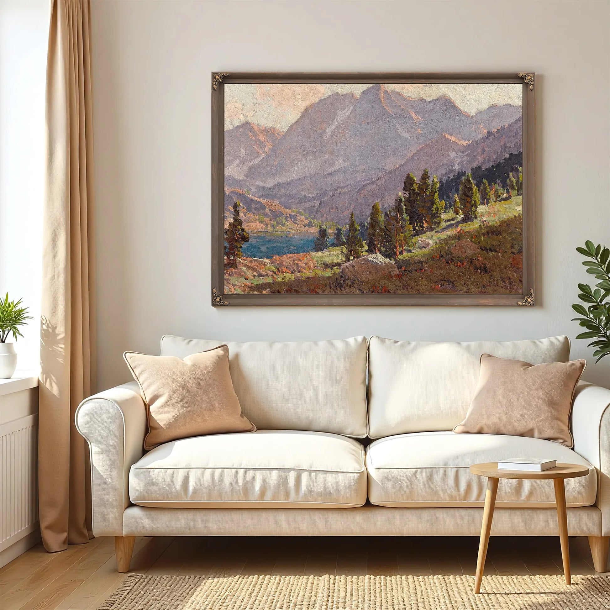 View At Sabrina Lake, Inyo County By Edgar Payne Fine Art Print