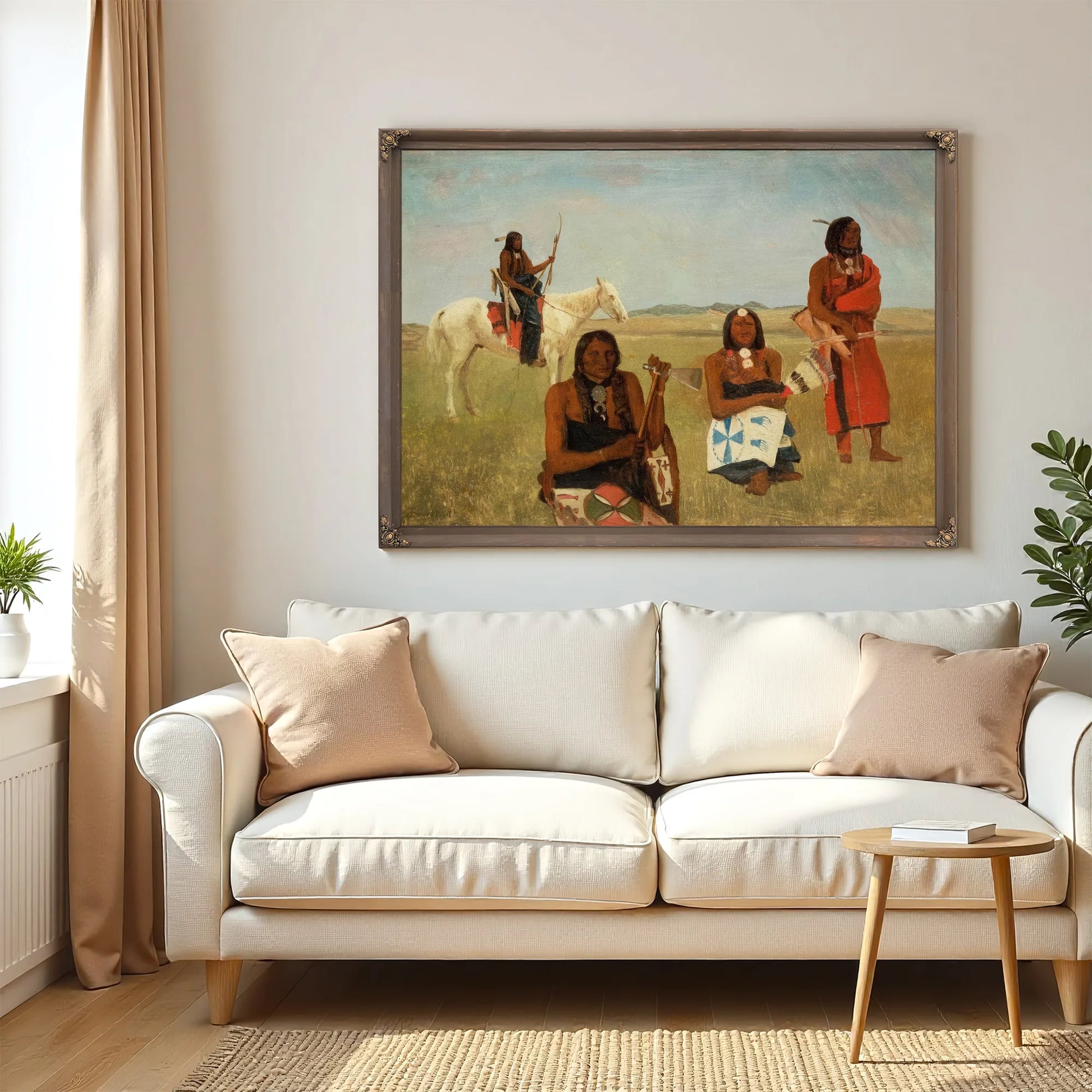Indians Near Fort Laramie By Albert Bierstadt Fine Art Print