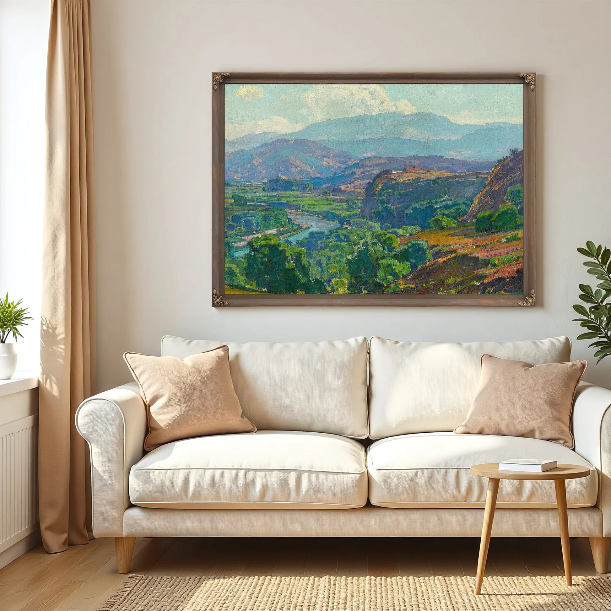 Misty Morning Santa Ana Canyon By William Wendt Fine Art Print