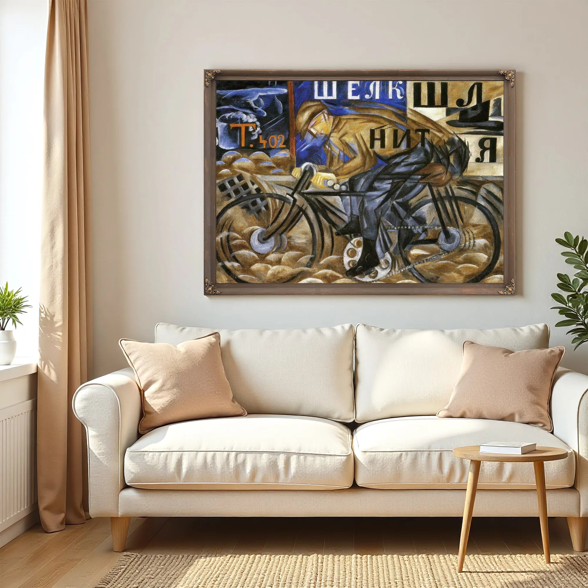 The Cyclist 1913 By Natalia Goncharova Fine Art Print