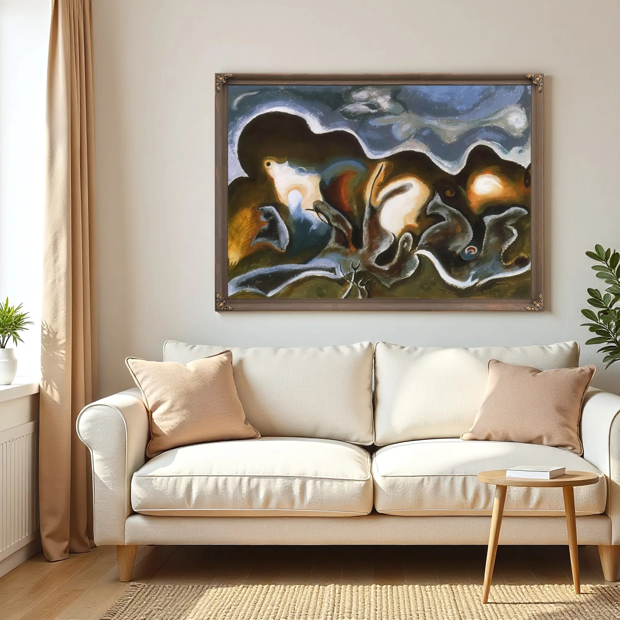 Tree Trunks By Arthur Dove Fine Art Print