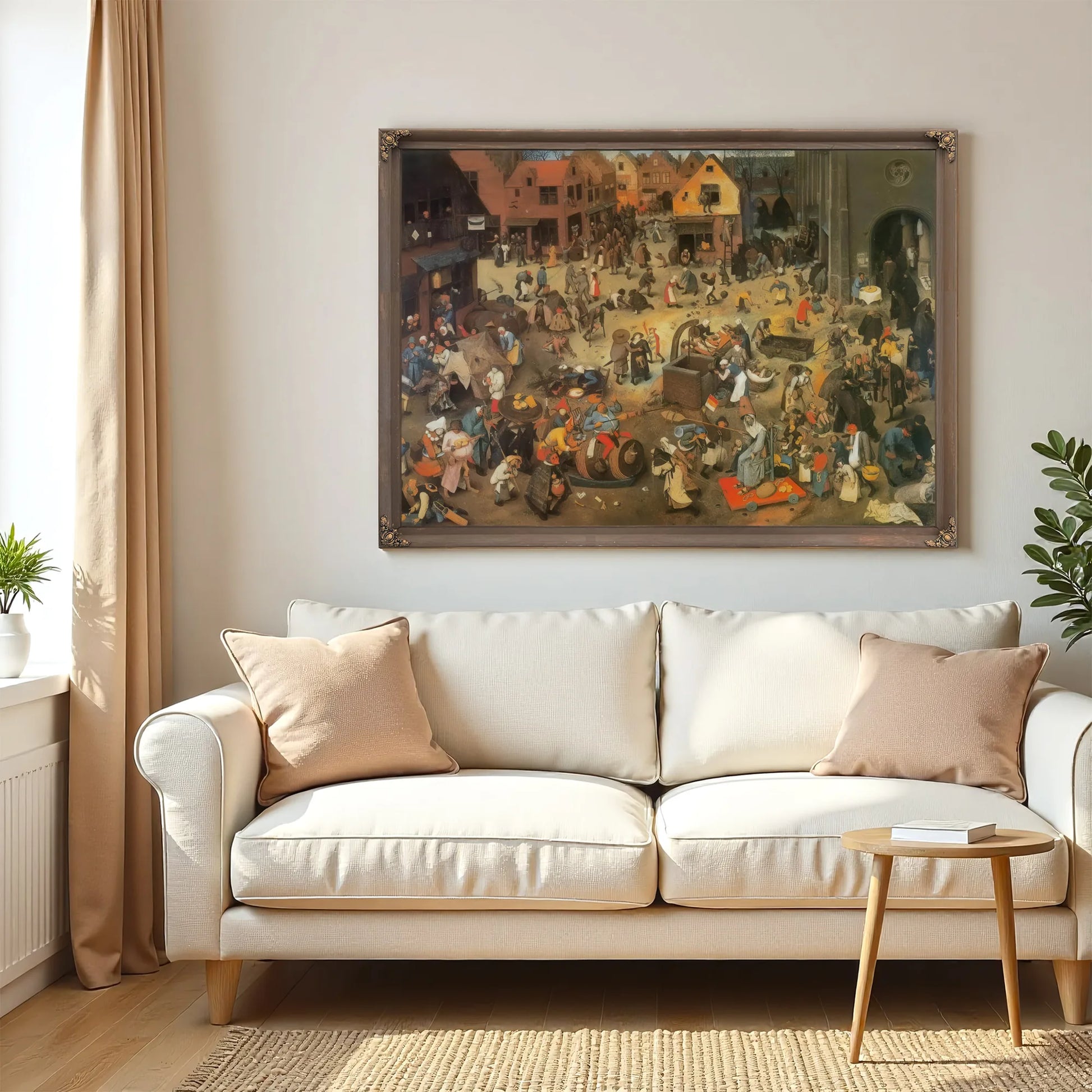 The Fight Between Carnival And Lent 1559 By Pieter Bruegel Fine Art Print