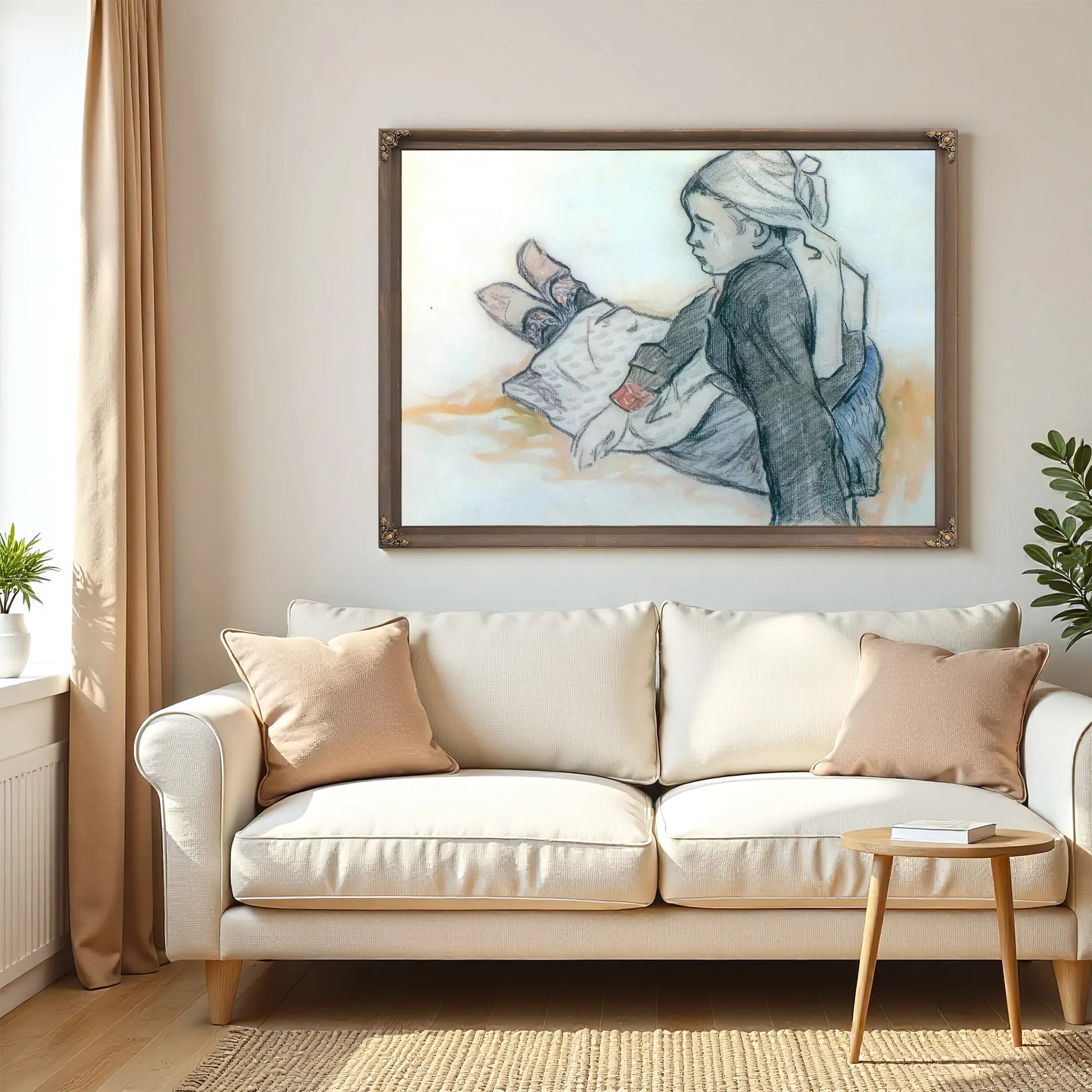 Young Breton Seated By Paul Gauguin Fine Art Print