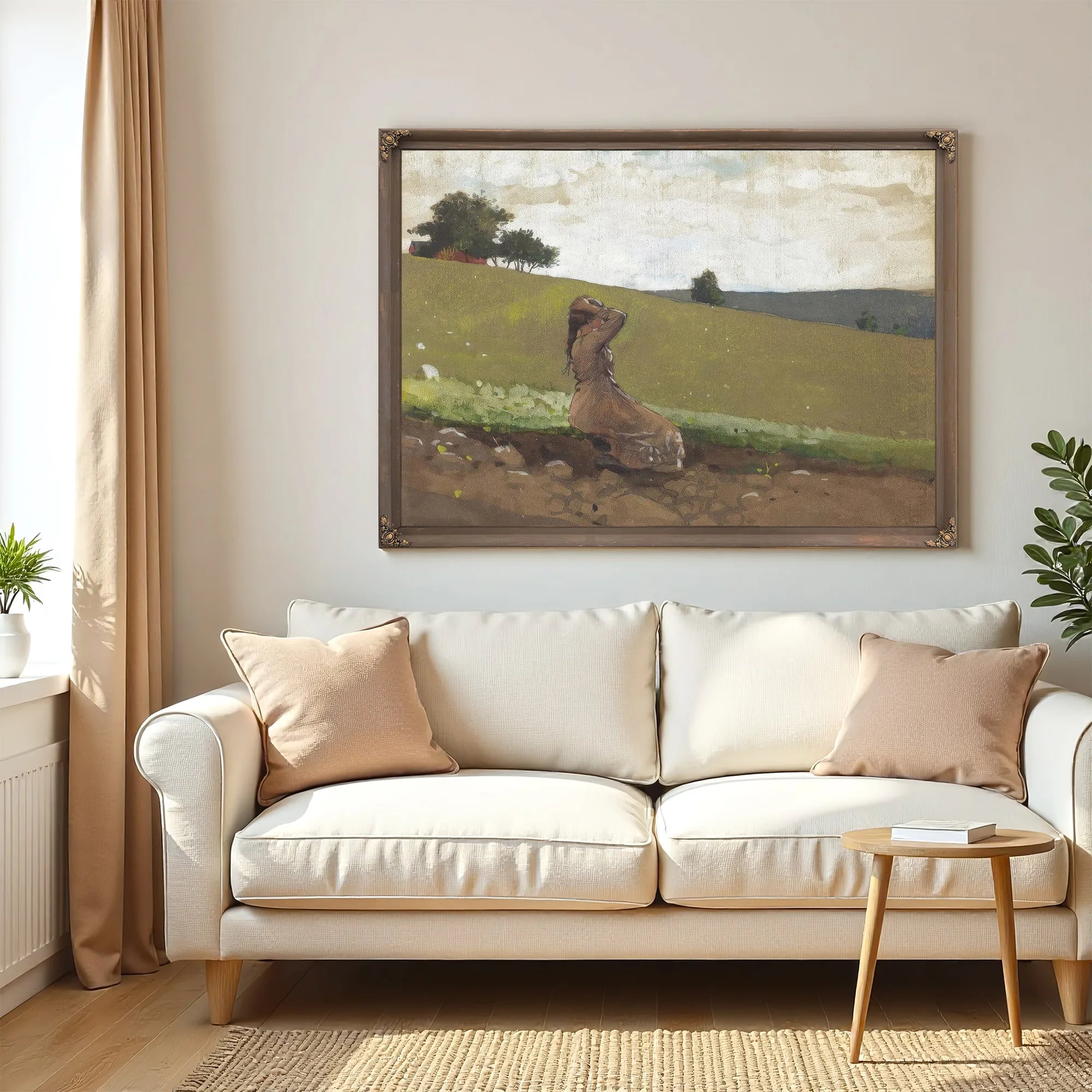 The Green Hill By Winslow Homer Fine Art Print