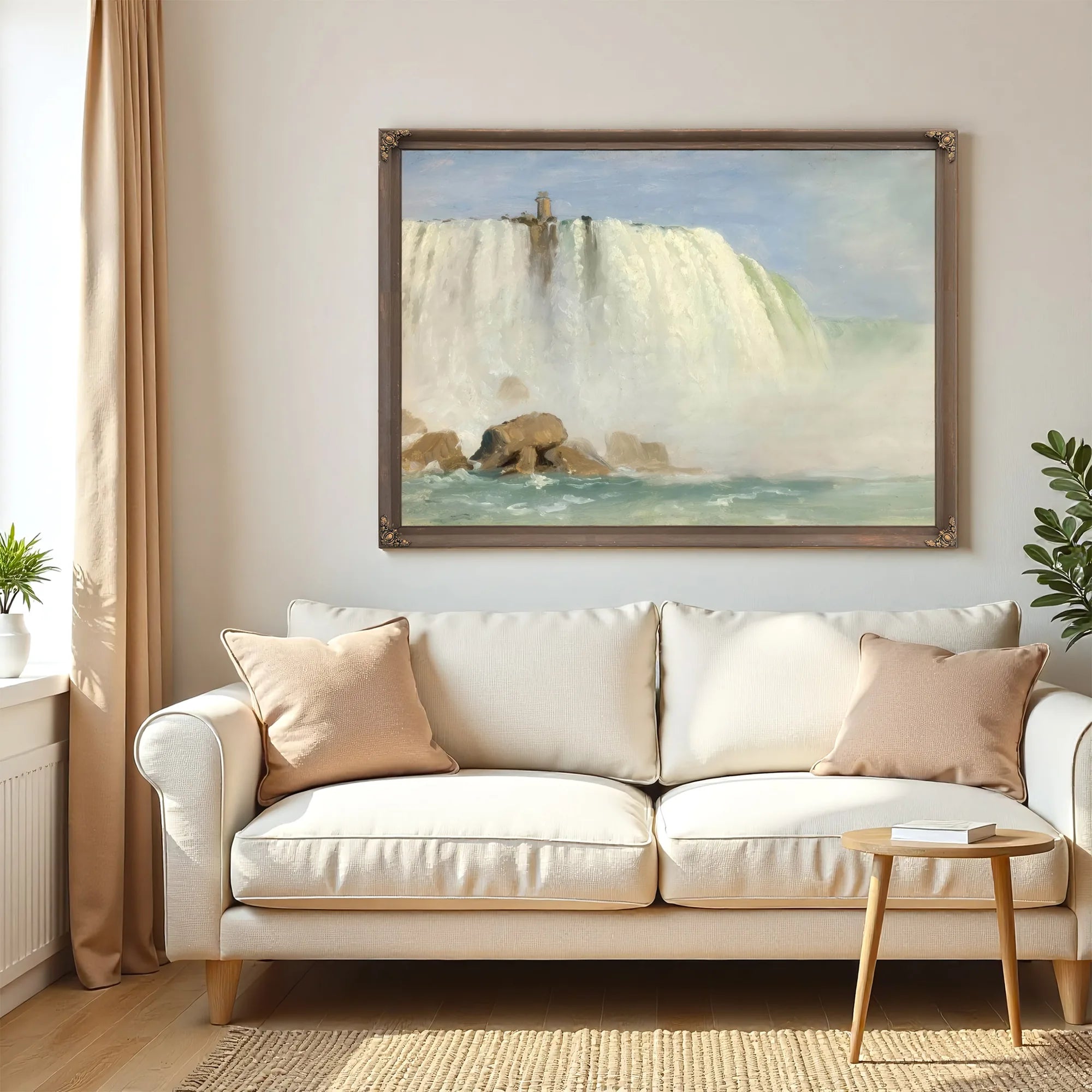 Study For Under Niagra By Frederic Edwin Church Fine Art Print