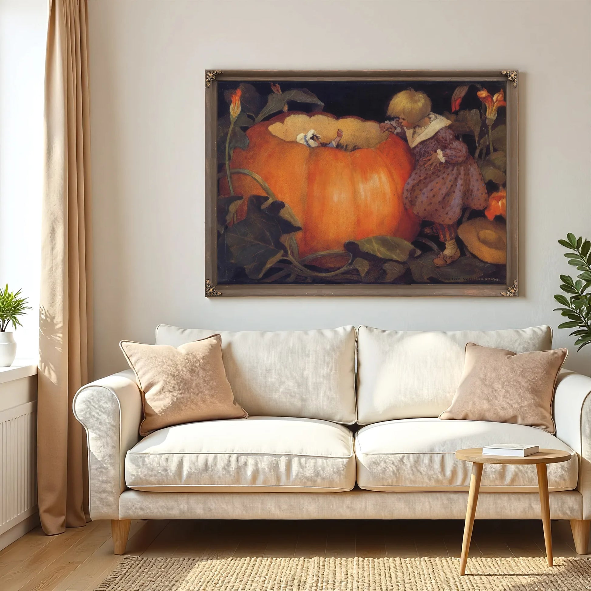 The Little Mother Goose 1918 Peter Peter Pumpkin Eater By Jessie Willcox Smith Fine Art Print
