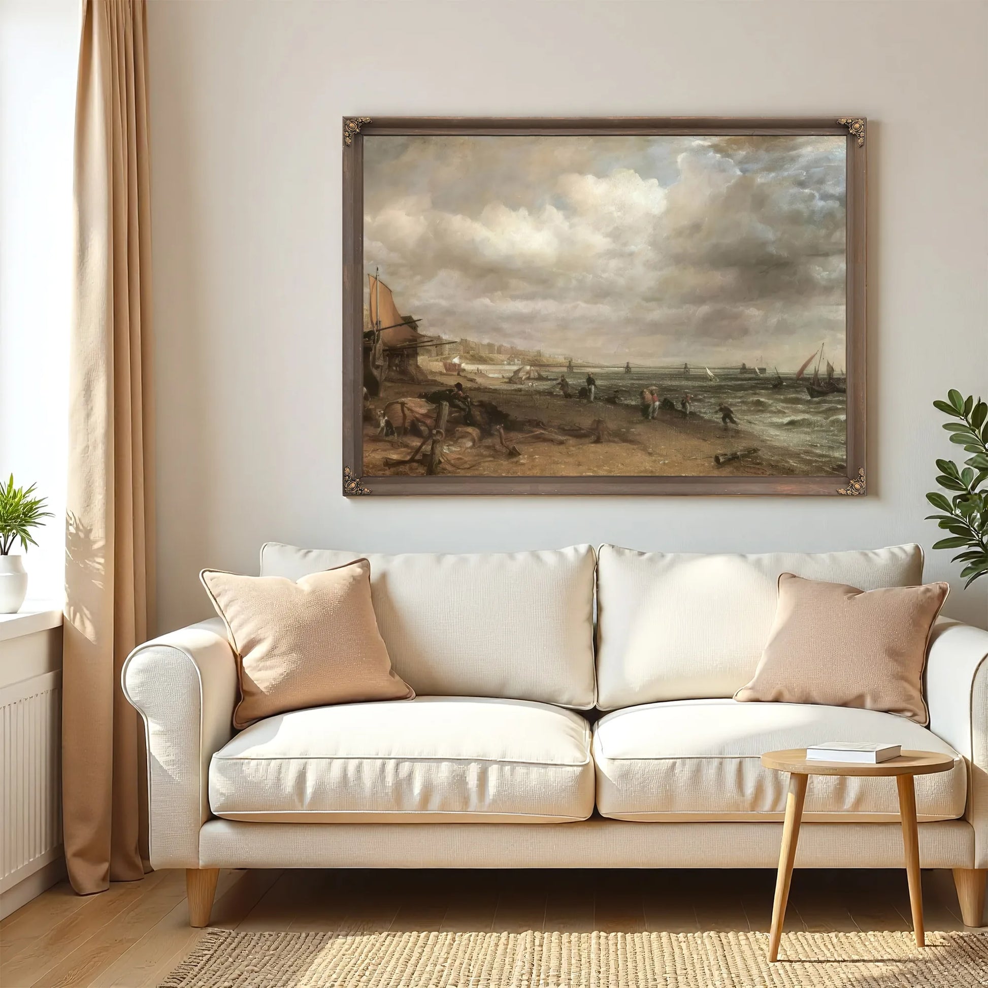 The Chain Pier Brighton By John Constable Fine Art Print