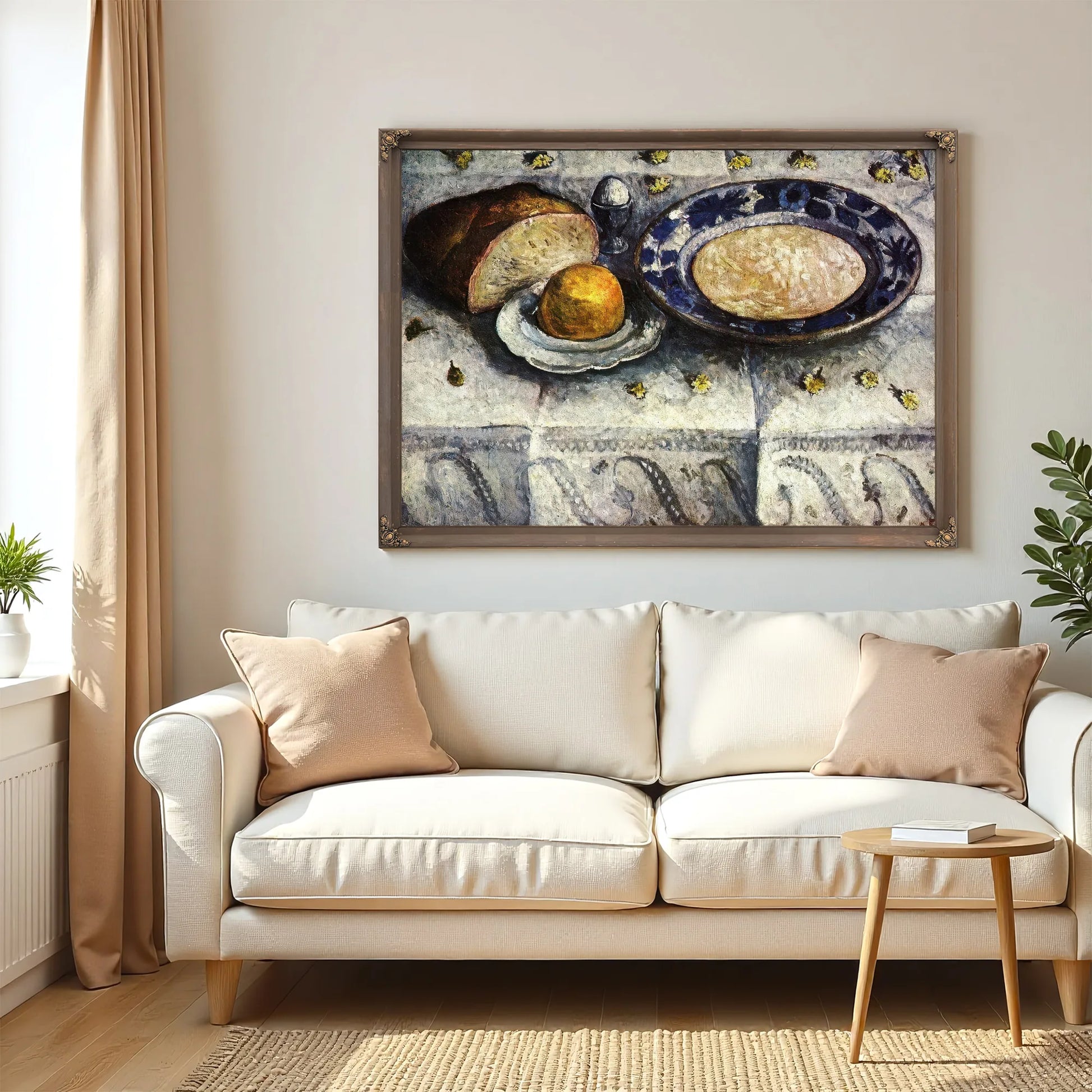 Still Life With A Plate Of Milk By Paula Modersohn Becker Fine Art Print