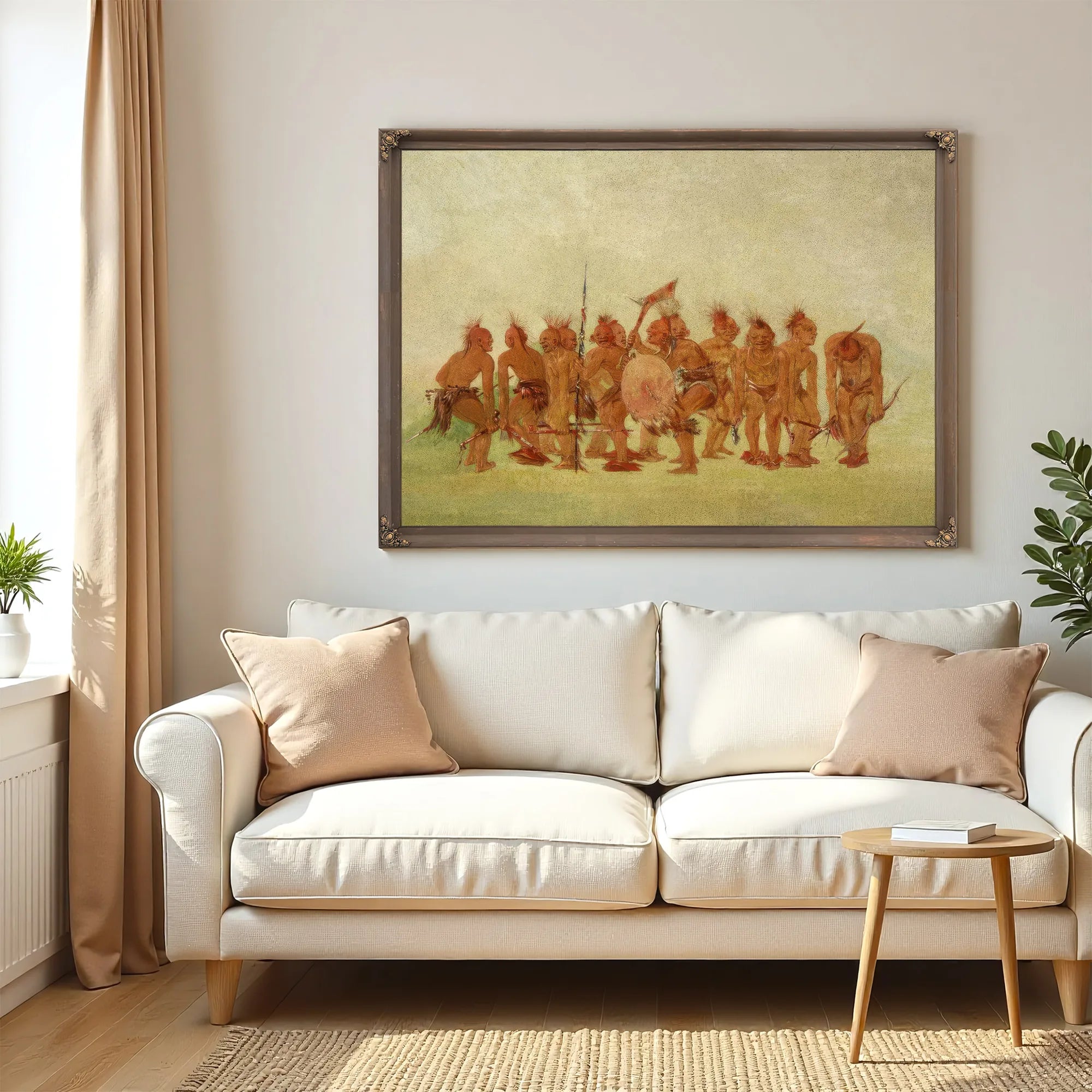 Begging Dance, Sauk And Fox By George Catlin Fine Art Print