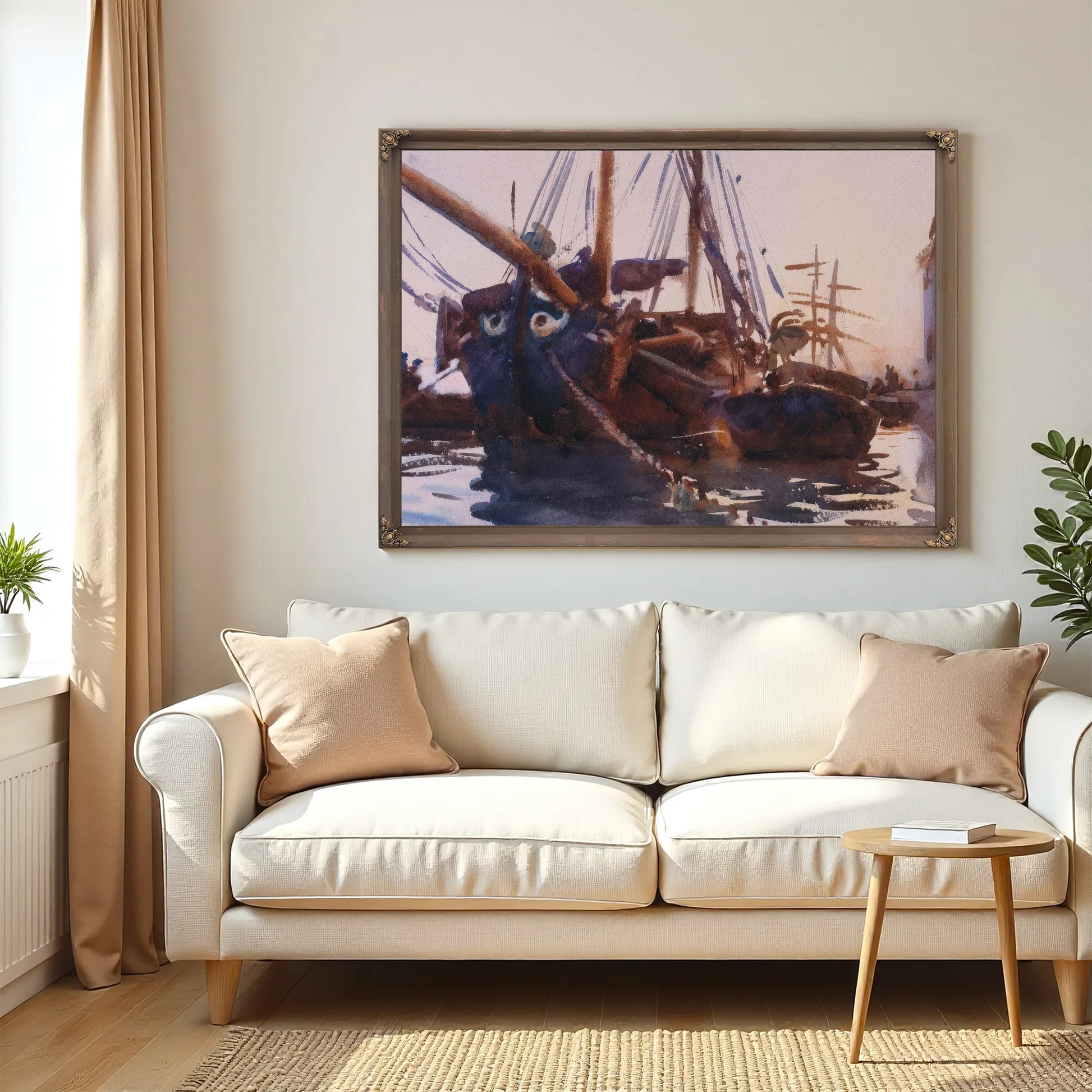 Venetian Boats By John Singer Sargent Fine Art Print