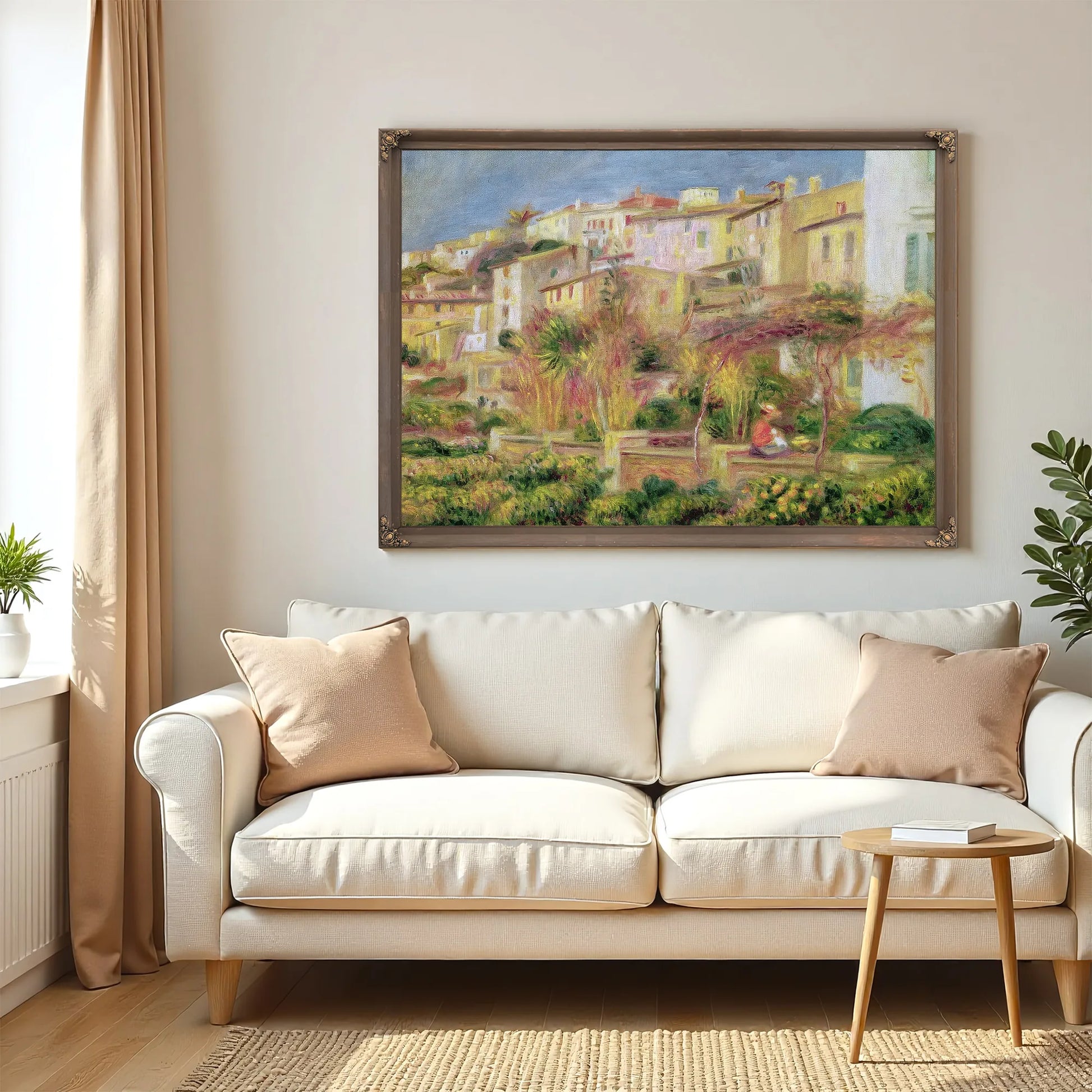 Terrace In Cagnes By Pierre Auguste Renoir Fine Art Print