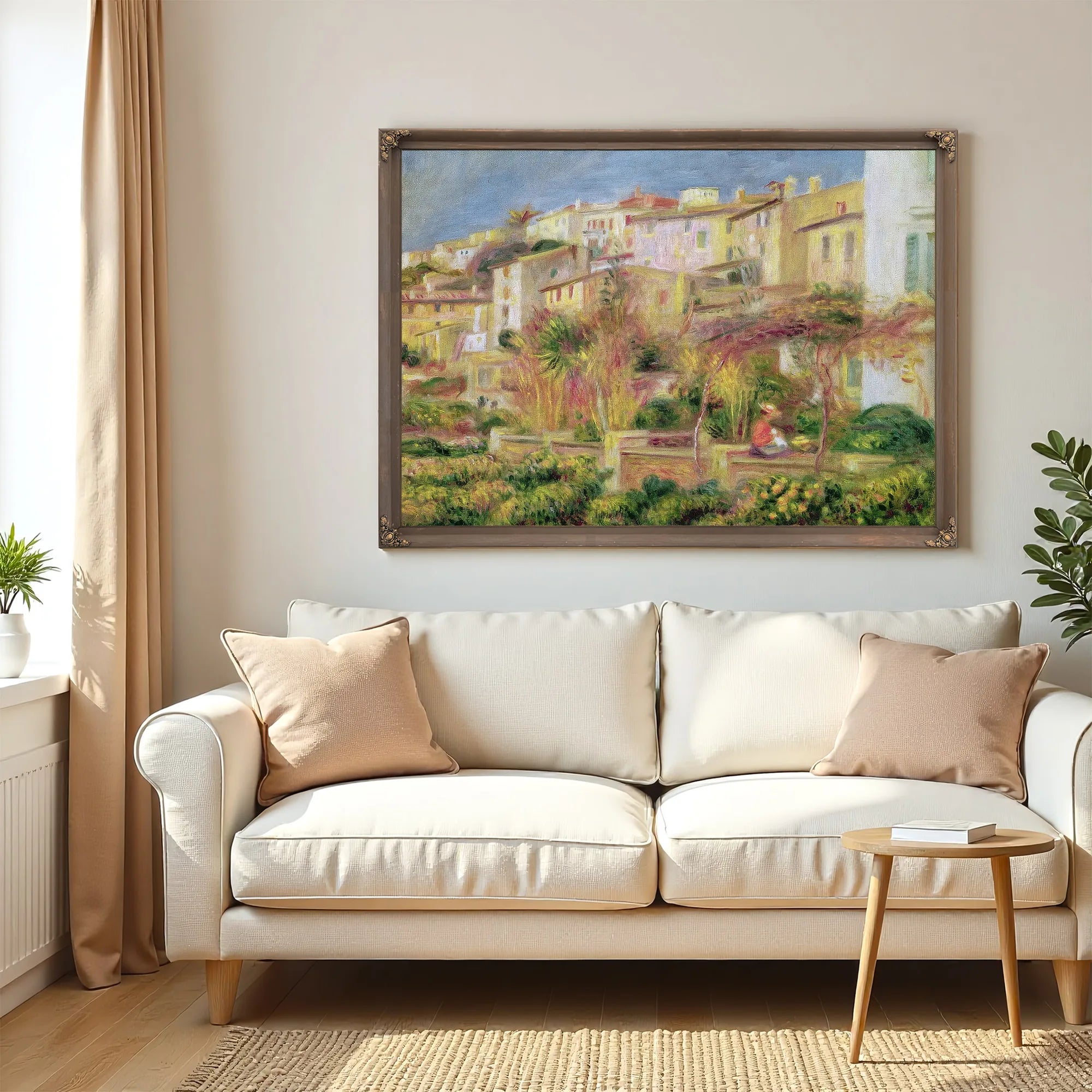 Terrace In Cagnes By Pierre Auguste Renoir Fine Art Print