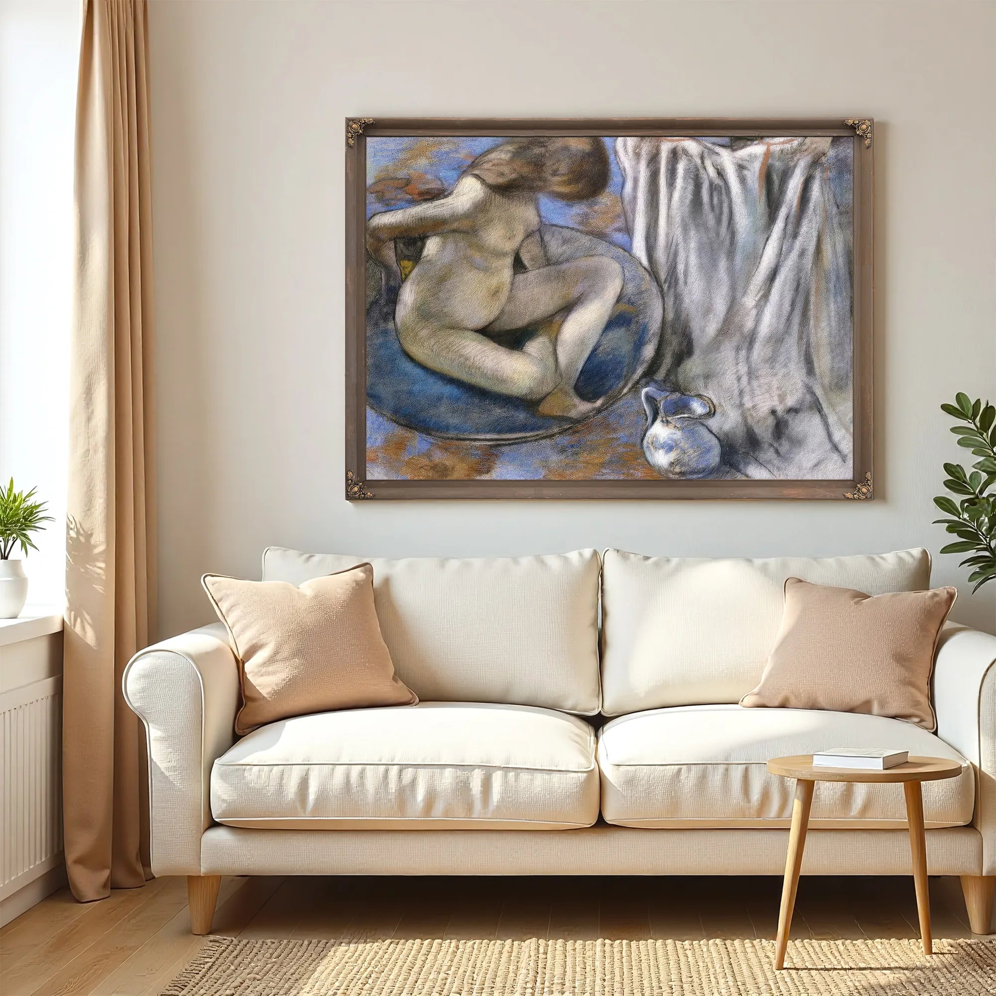 Woman In The Tub By Edgar Degas Fine Art Print