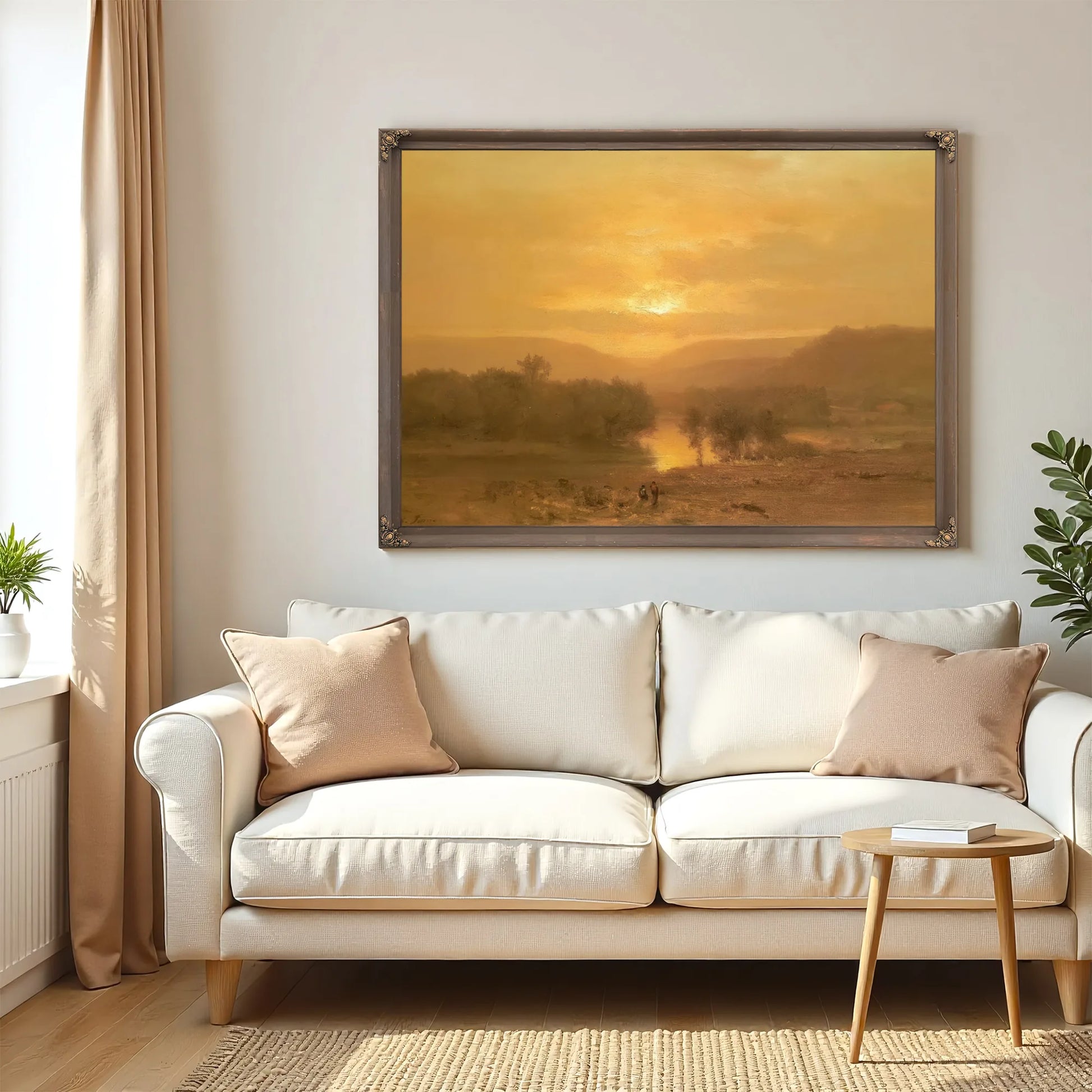Sunset By George Inness Fine Art Print