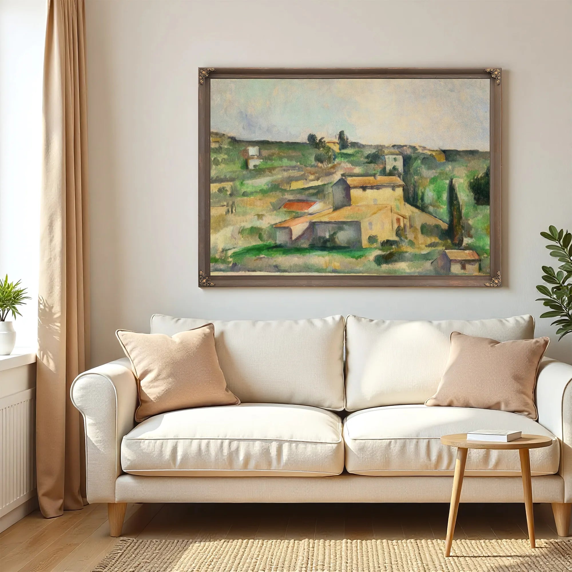 Fields At Bellevue By Paul Cezanne Fine Art Print