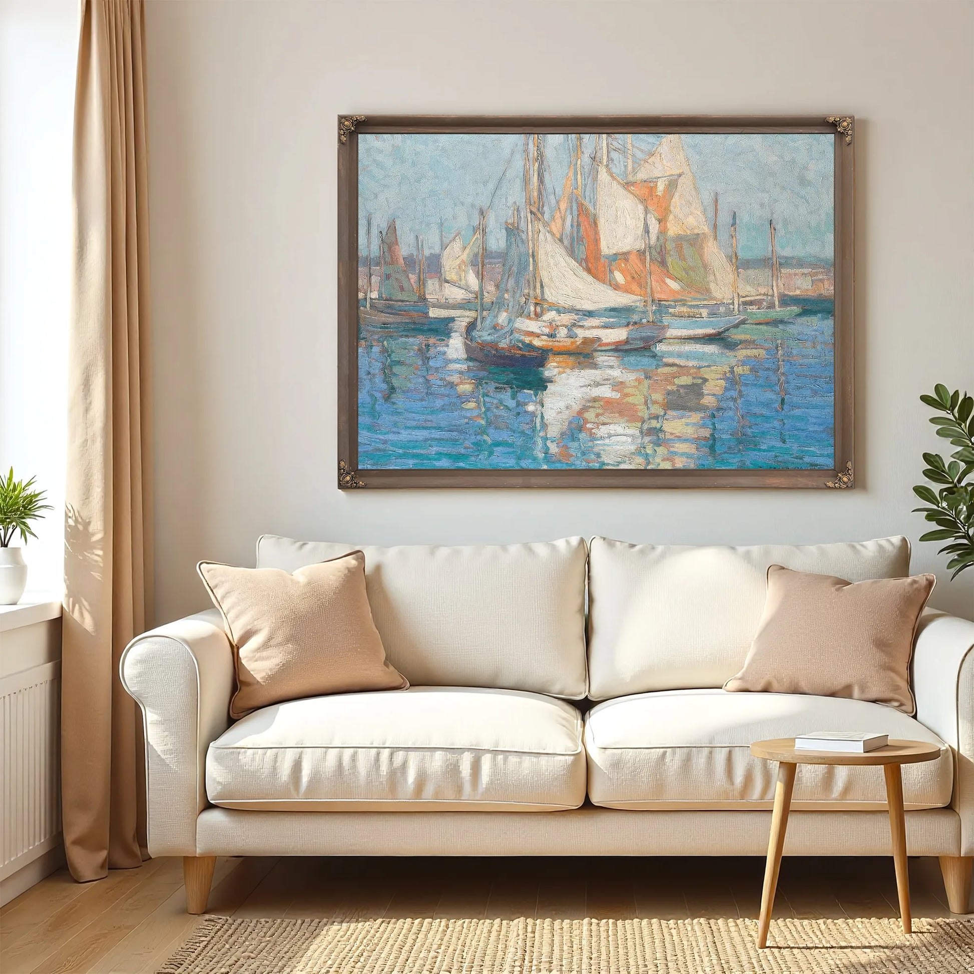 Concarneau Harbor By Edgar Payne Fine Art Print