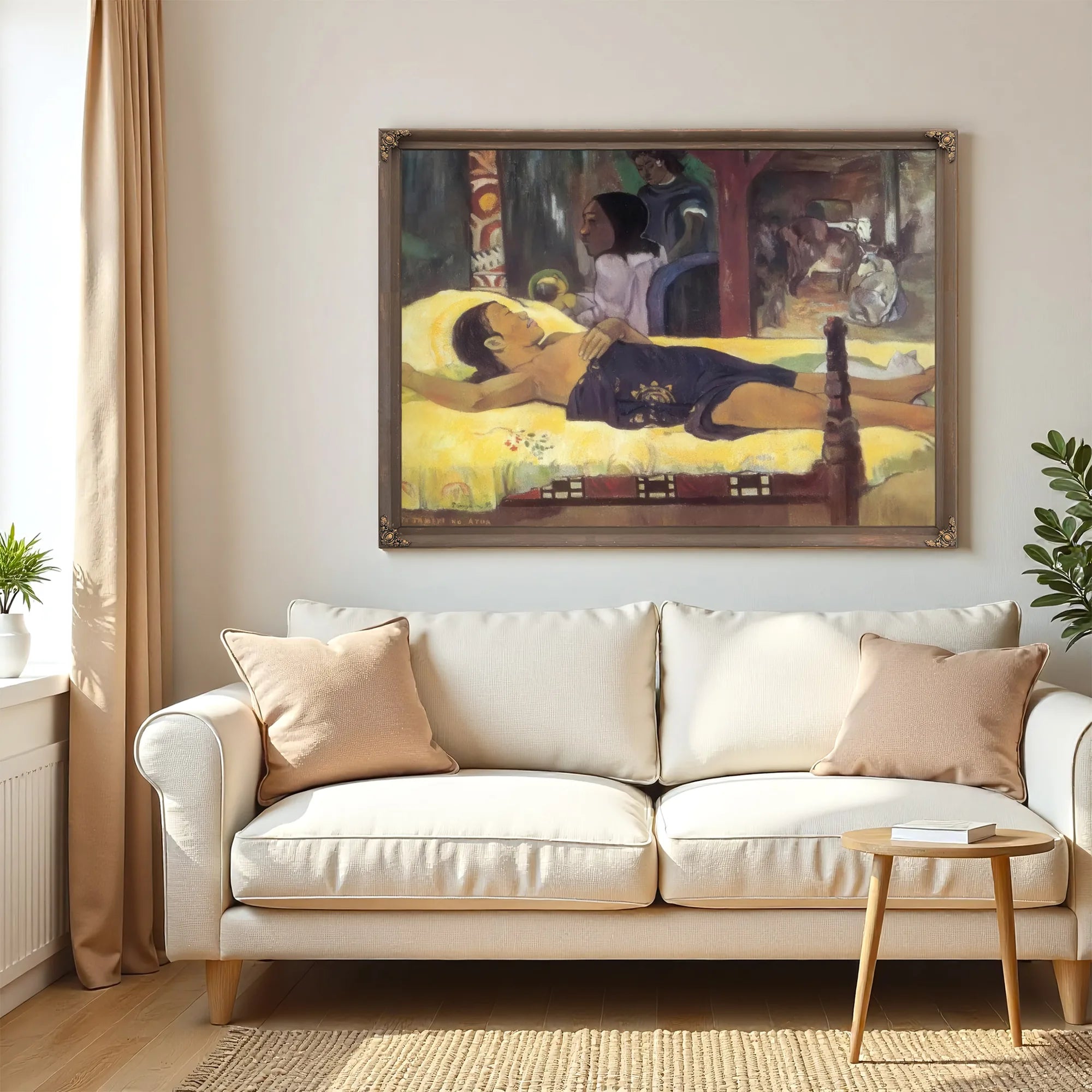 Te Tamari No Atua ( Nativity) By Paul Gauguin Fine Art Print