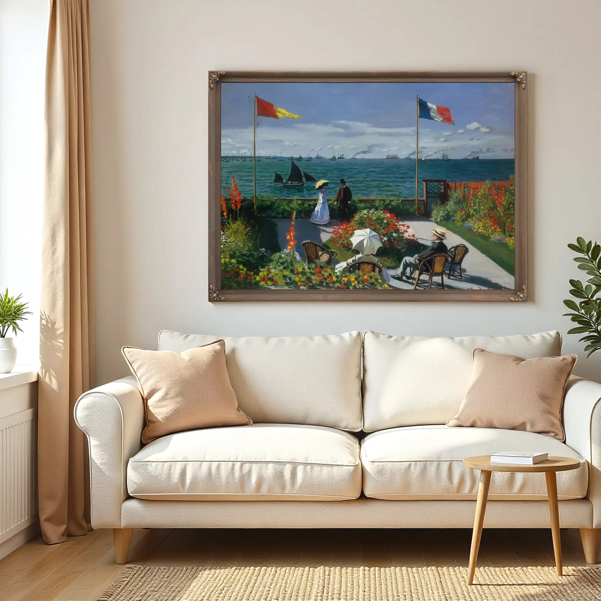 Terrace At Siante Adresse 1867 By Claude Monet Fine Art Print