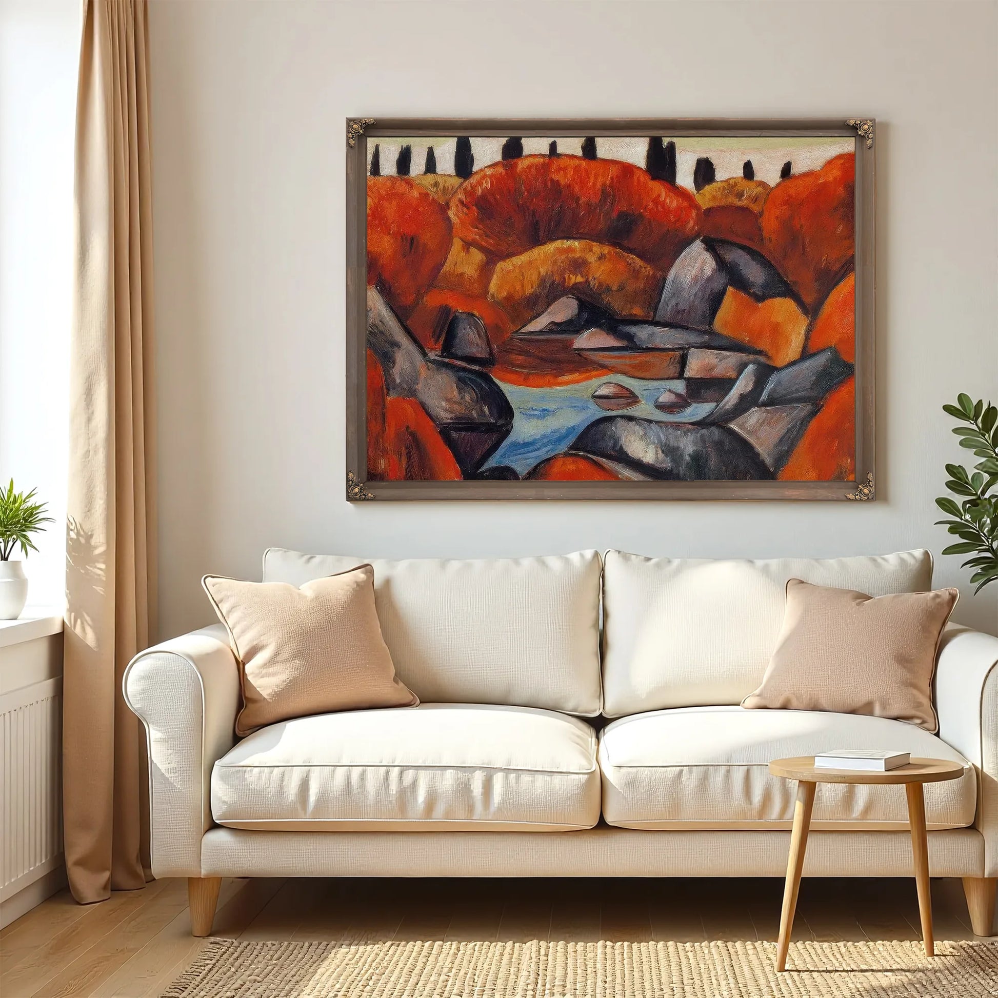 Flaming Pool Dogtown By Marsden Hartley Fine Art Print