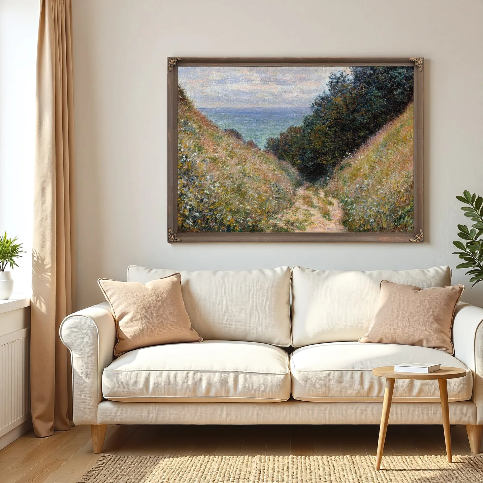 Road At La Cavee Pourville By Claude Monet Fine Art Print