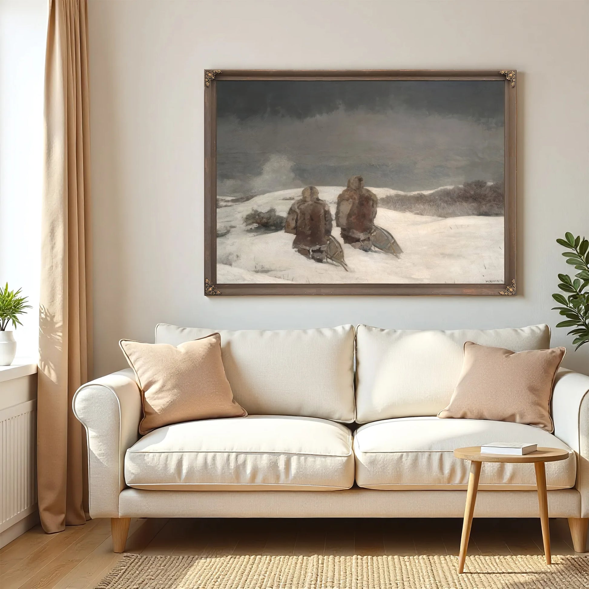 Below Zero By Winslow Homer Fine Art Print