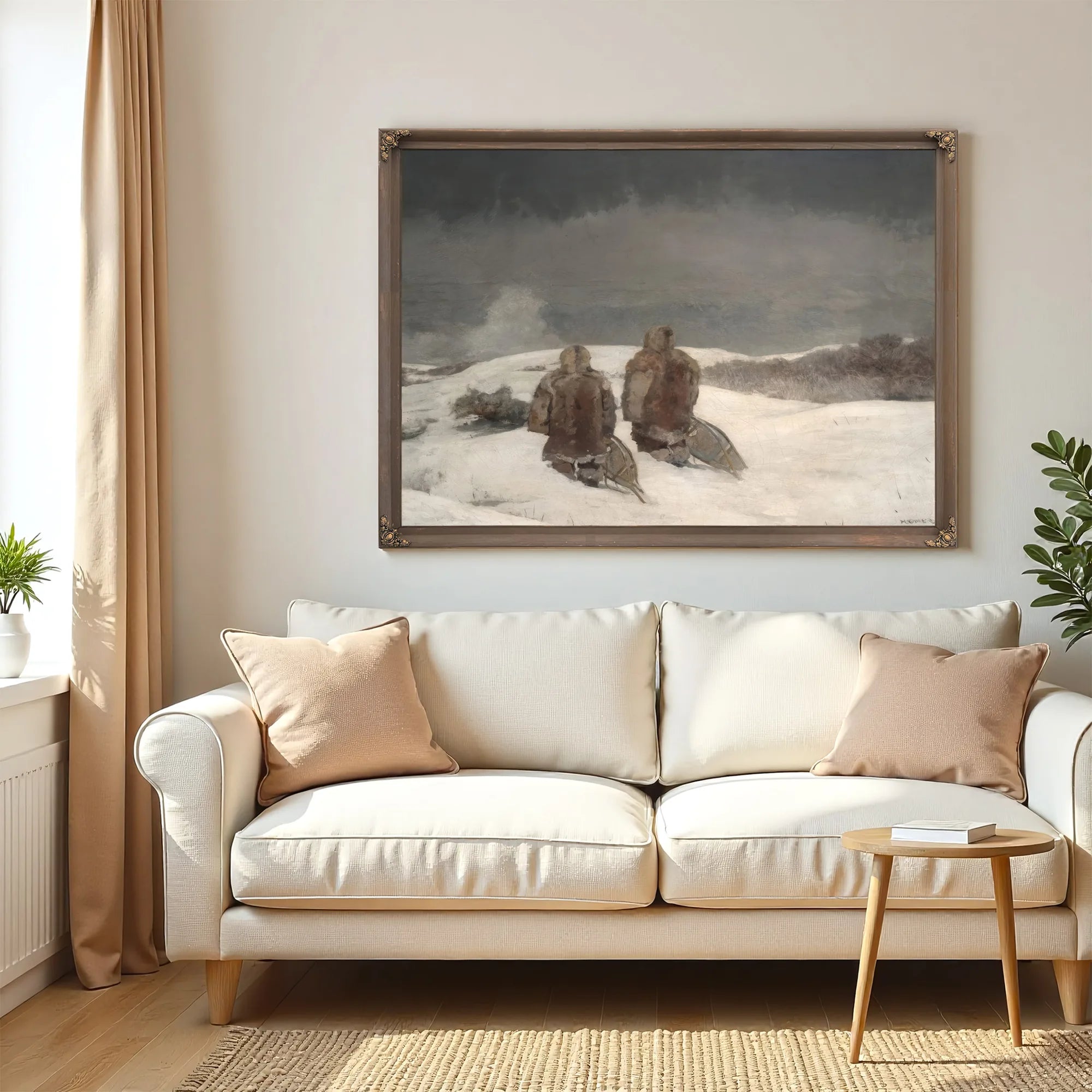 Below Zero By Winslow Homer Fine Art Print
