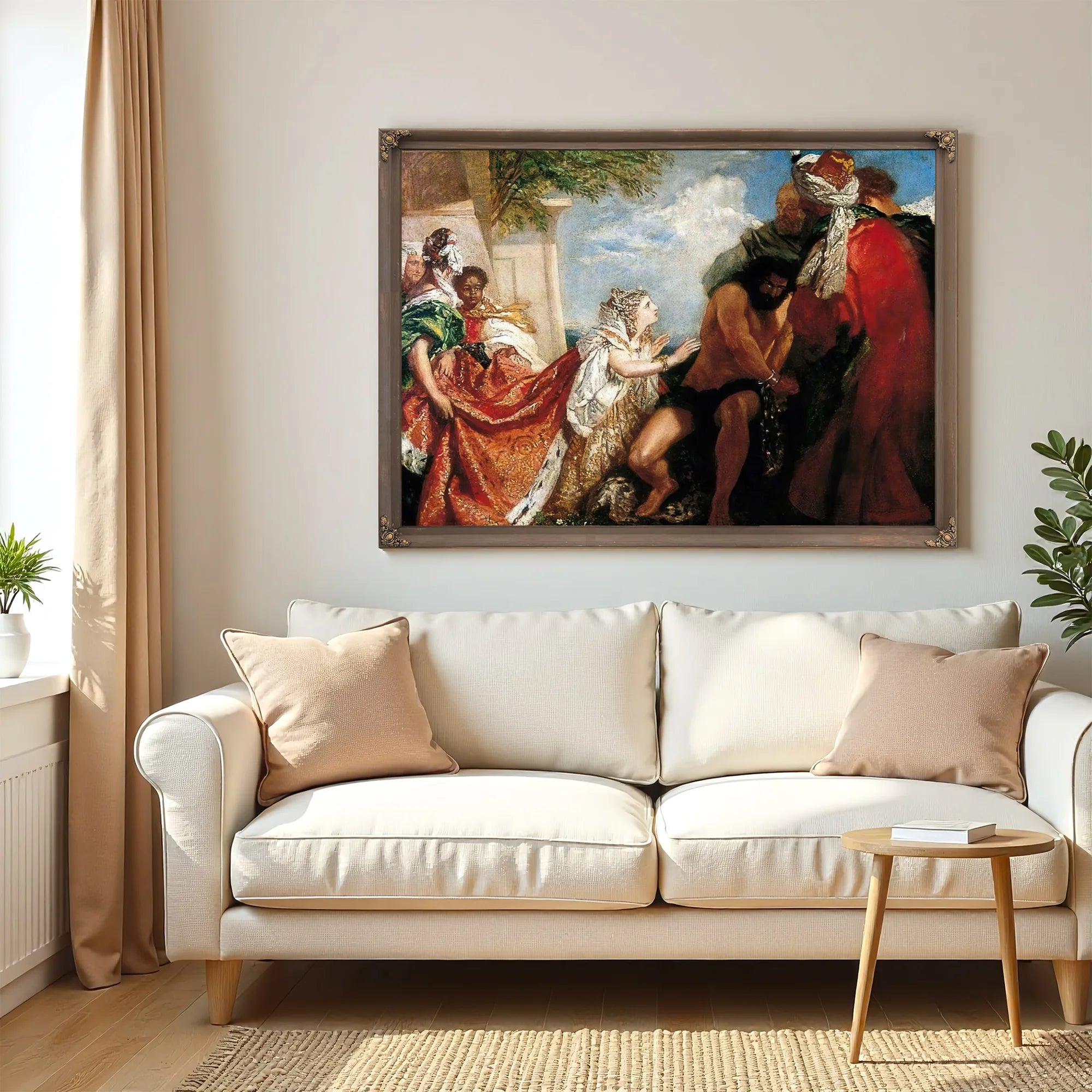 Delilah Before The Blinded Samson By William Etty Fine Art Print