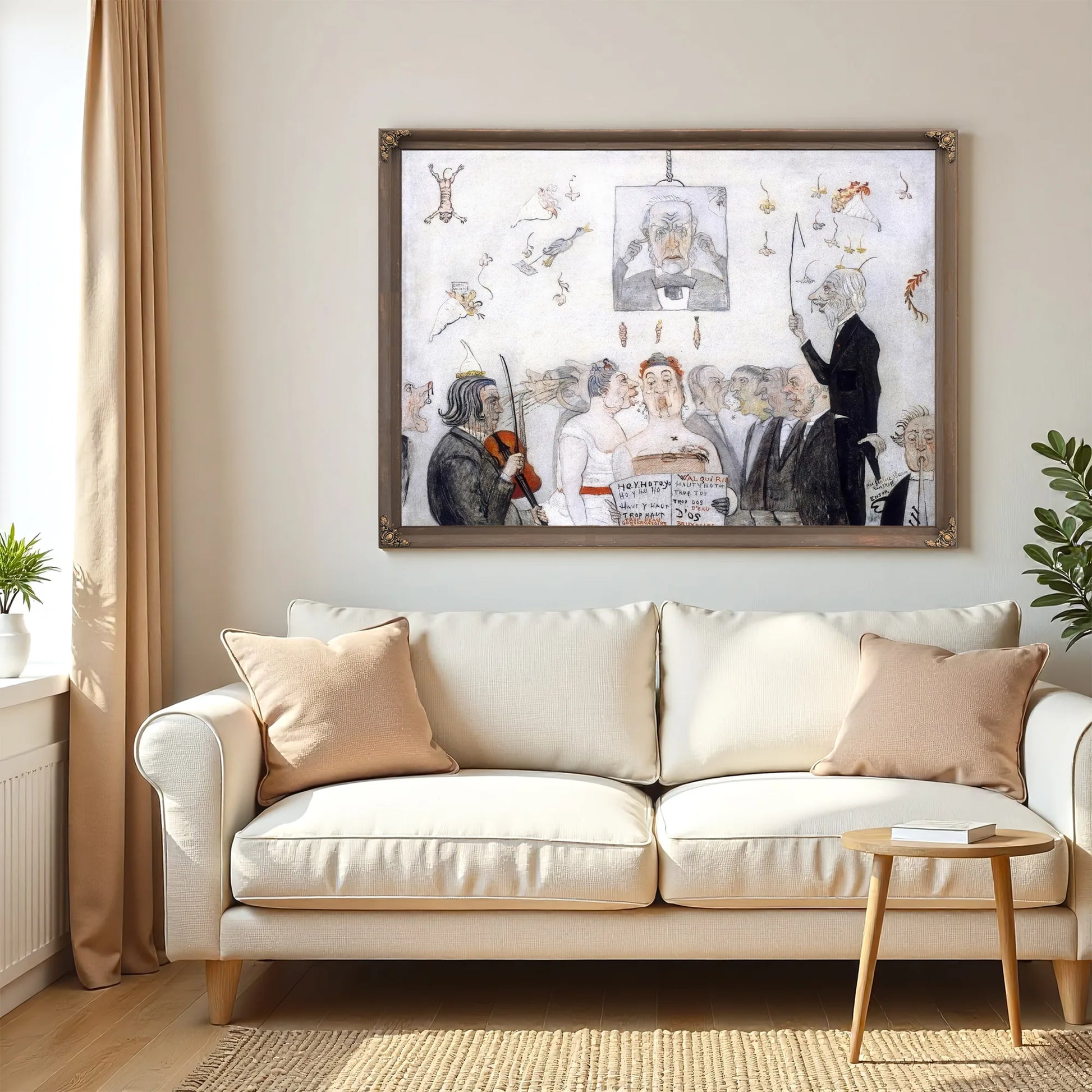 At The Conservatory By James Ensor Fine Art Print