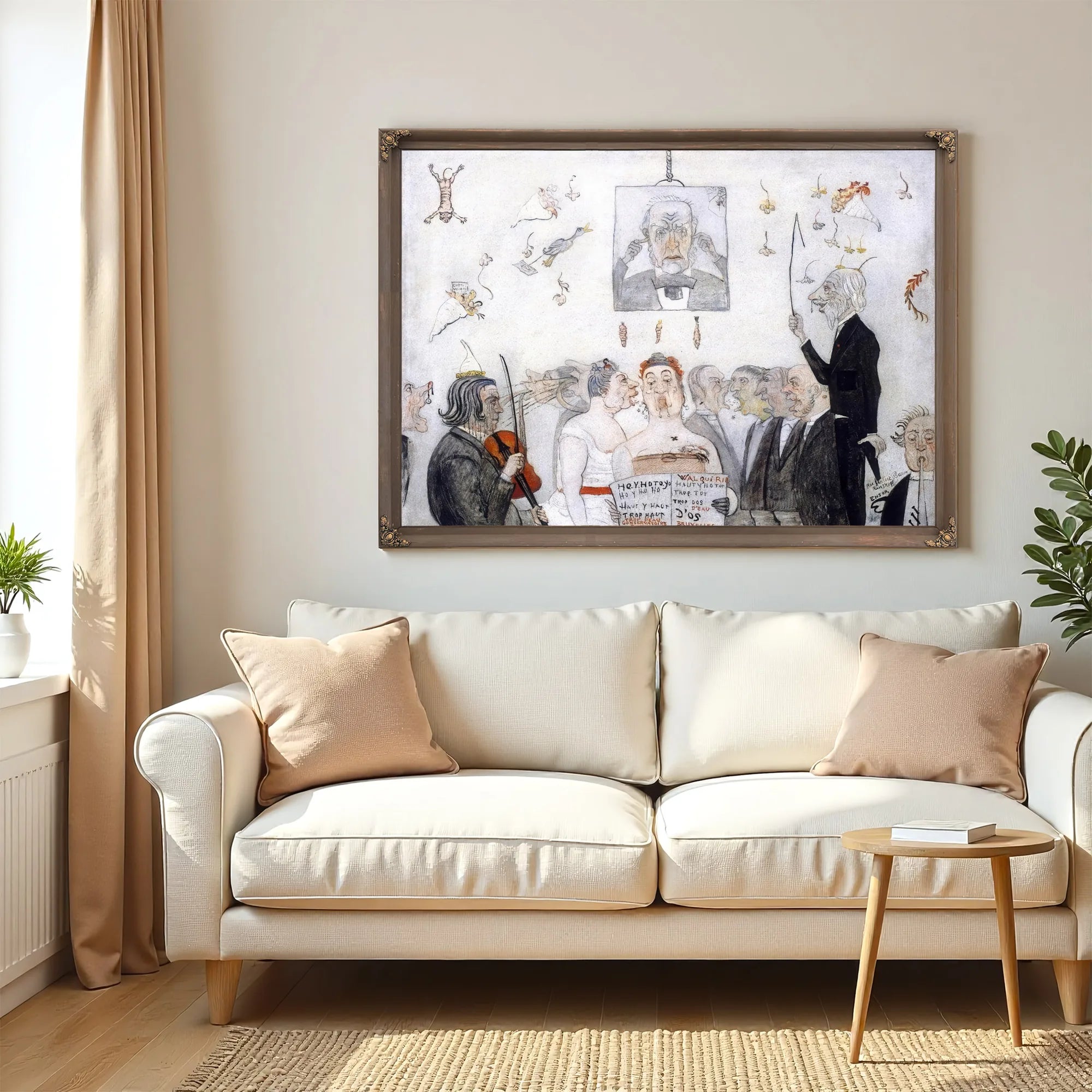 At The Conservatory By James Ensor Fine Art Print