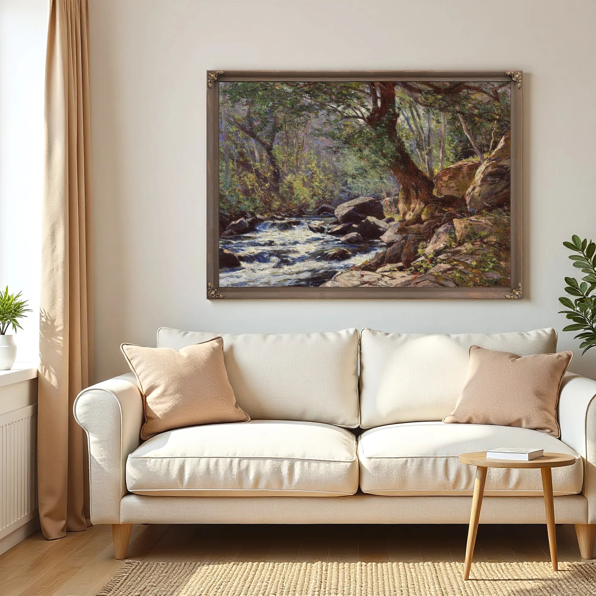 A Tranquil Stream In A Forest Interior By William Wendt Fine Art Print